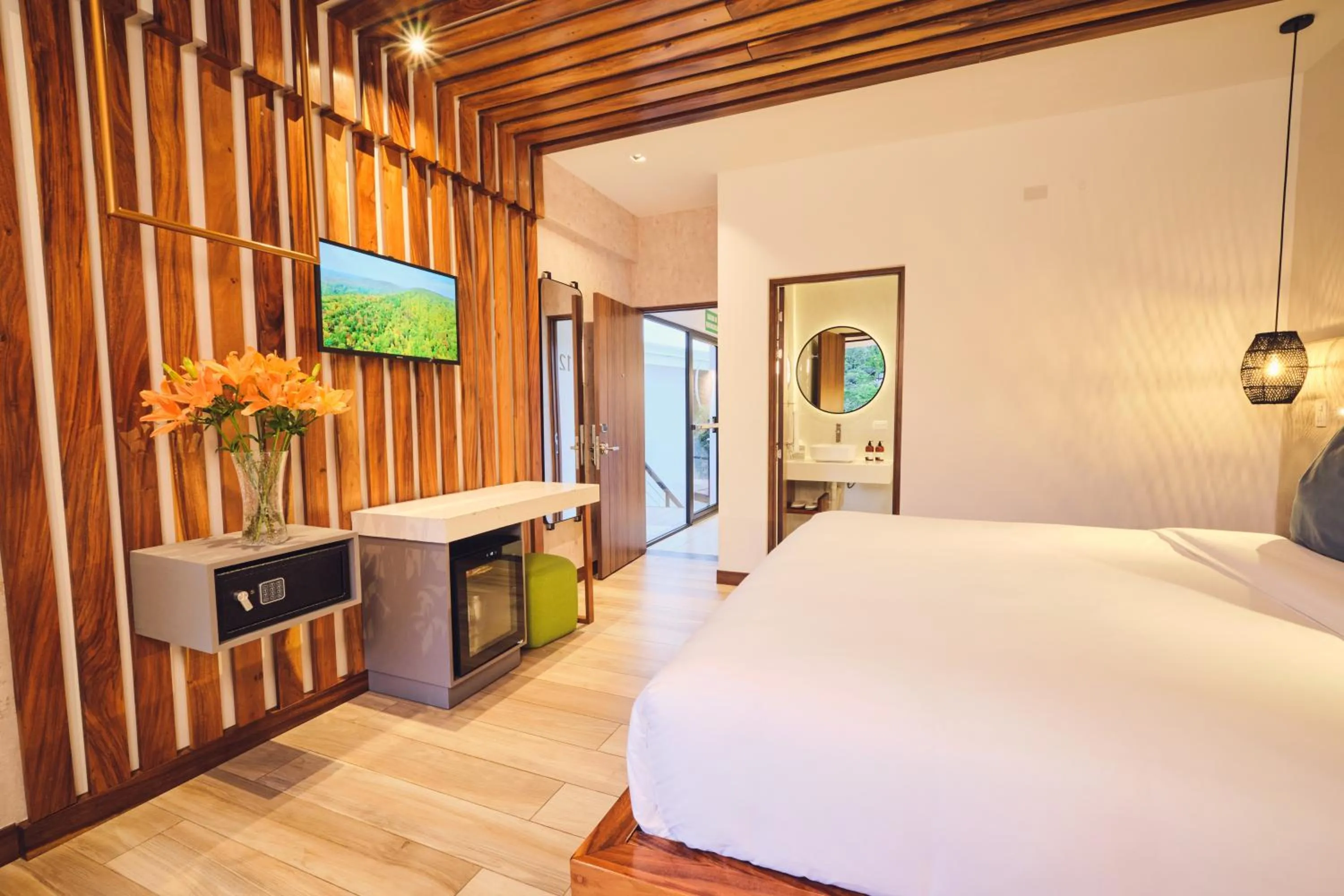 Bed in Ocotea Boutique Hotel