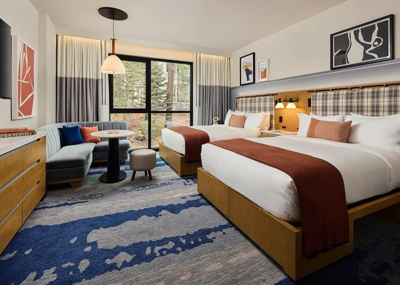 Queen Room with Two Queen Beds - Disability Access in Limelight Mammoth Queen Room with Two Queen Beds - Disability Access in Limelight Mammoth