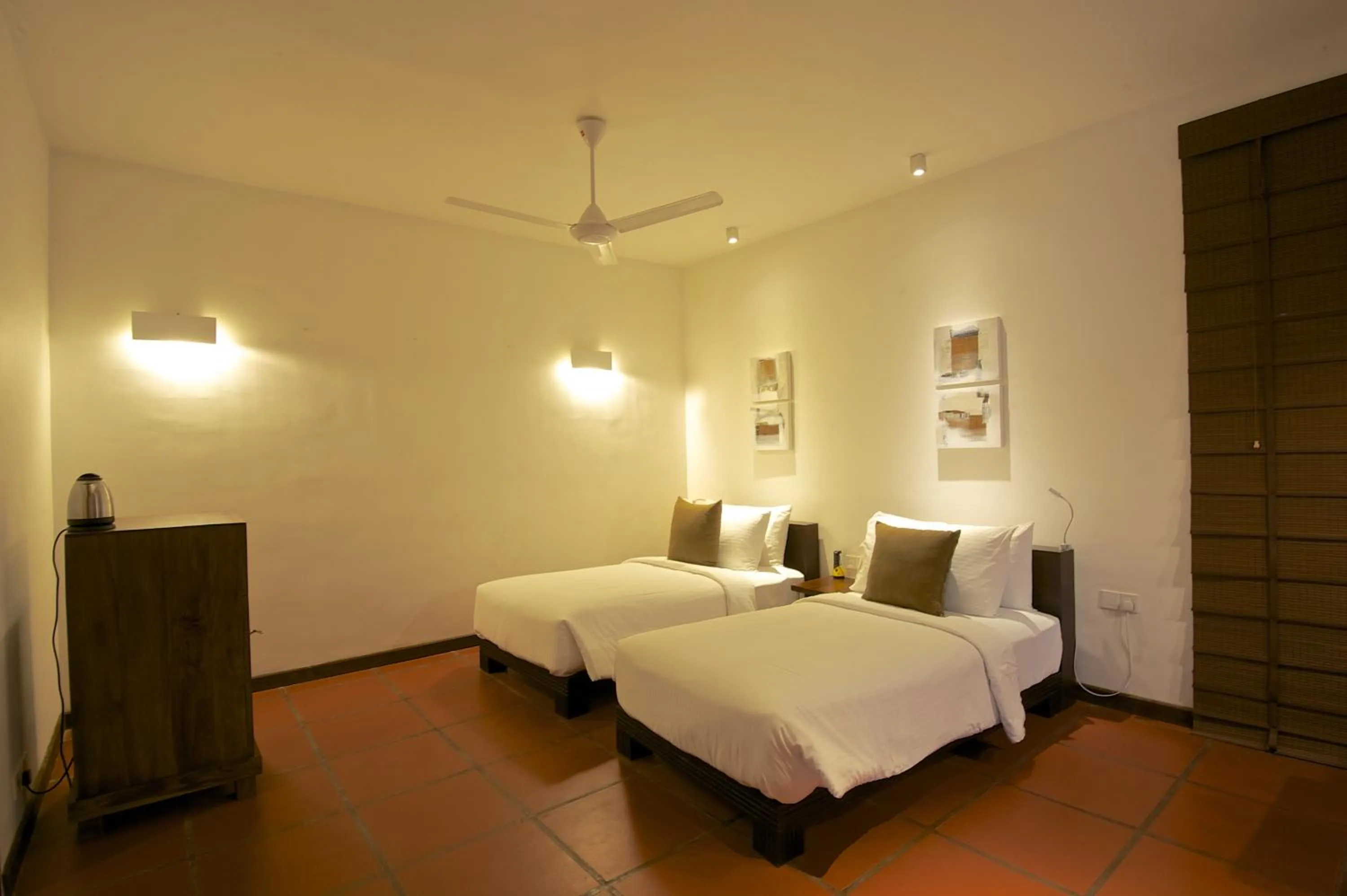 Bed in Jetwing Thalahena Villa