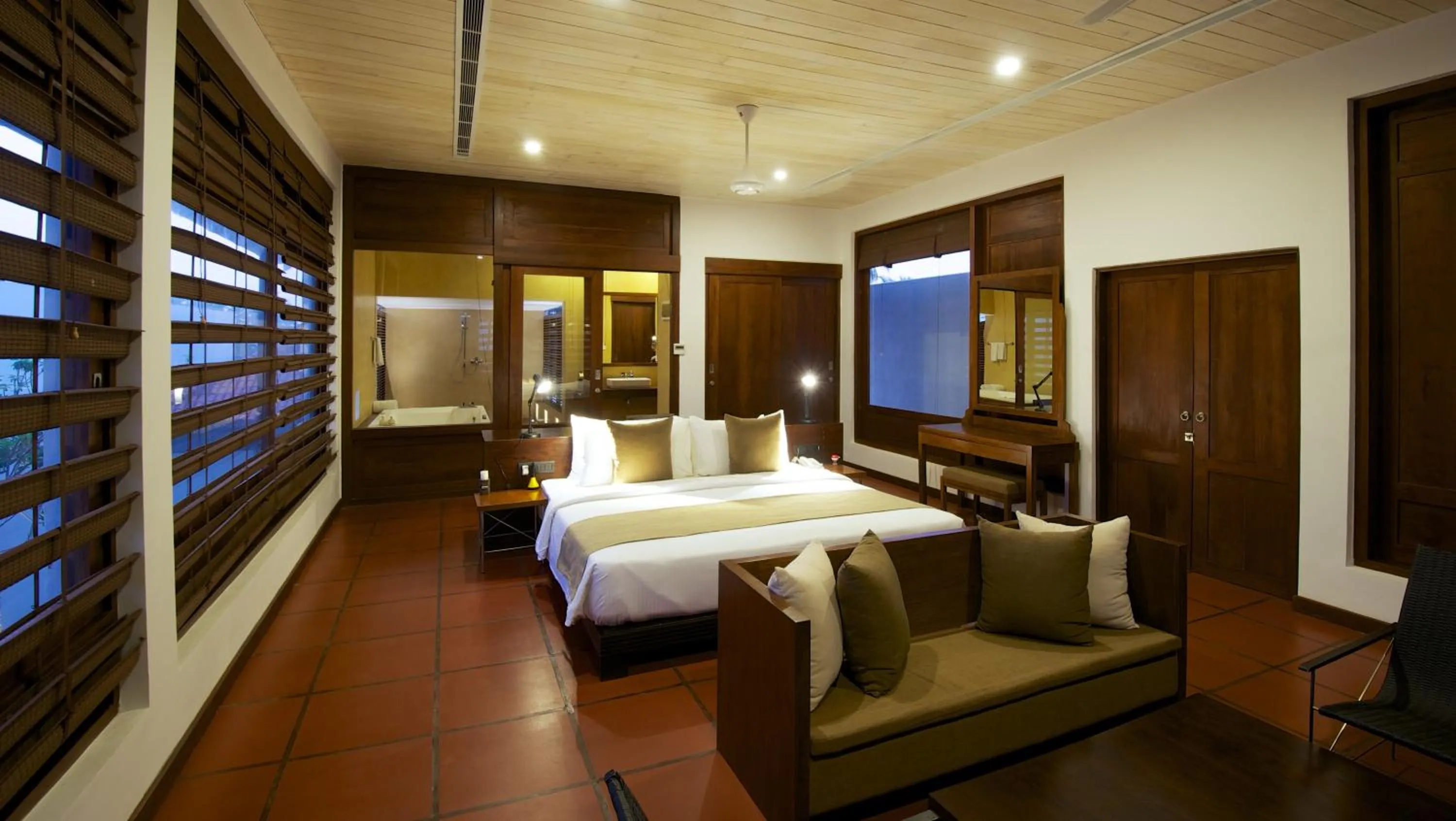 Bed in Jetwing Thalahena Villa