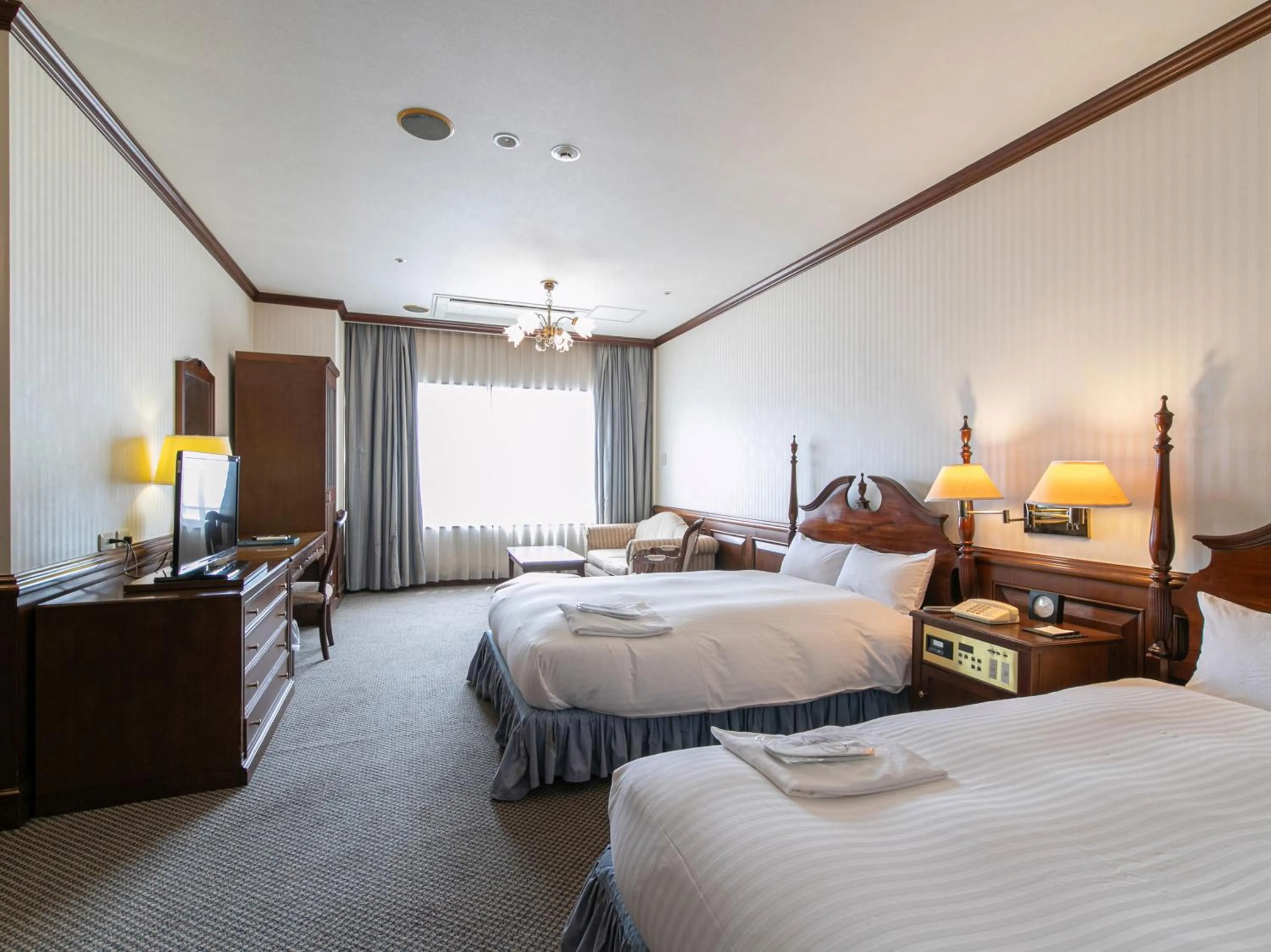 Bed in Victoria Inn Nagasaki