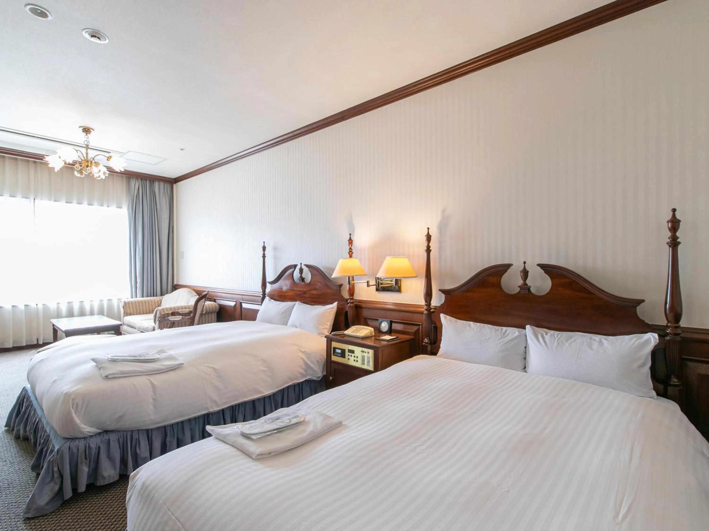 Bed in Victoria Inn Nagasaki