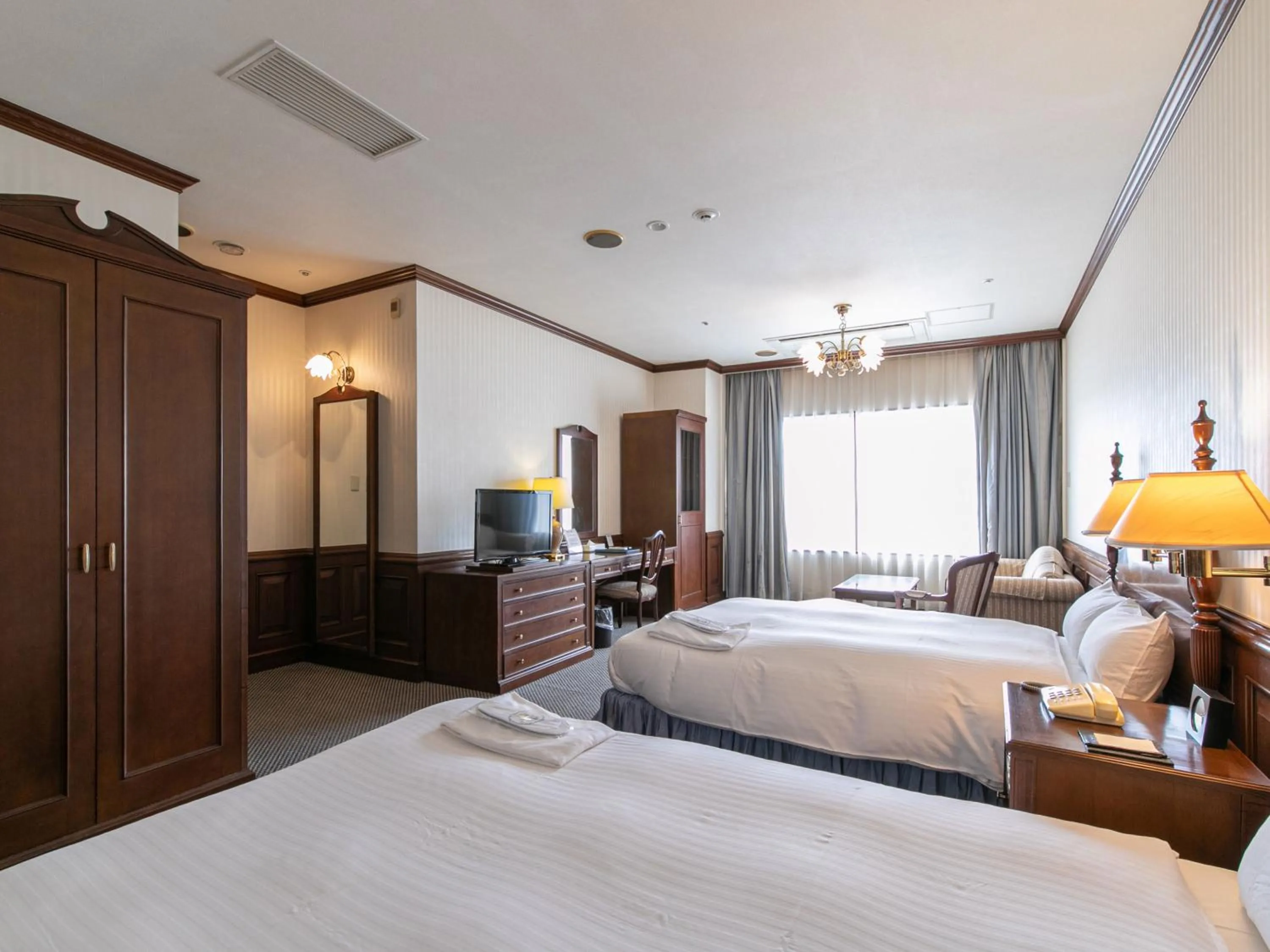 Bed in Victoria Inn Nagasaki