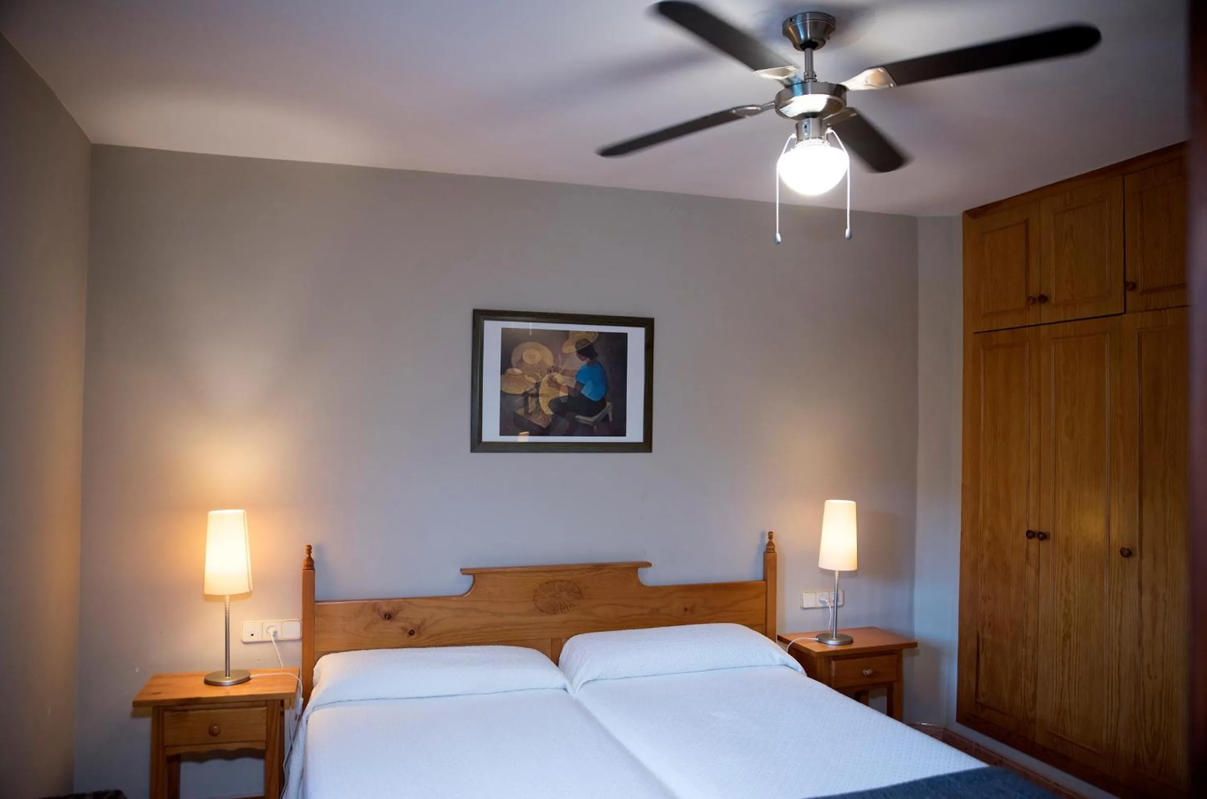 Bed in Hotel Florido