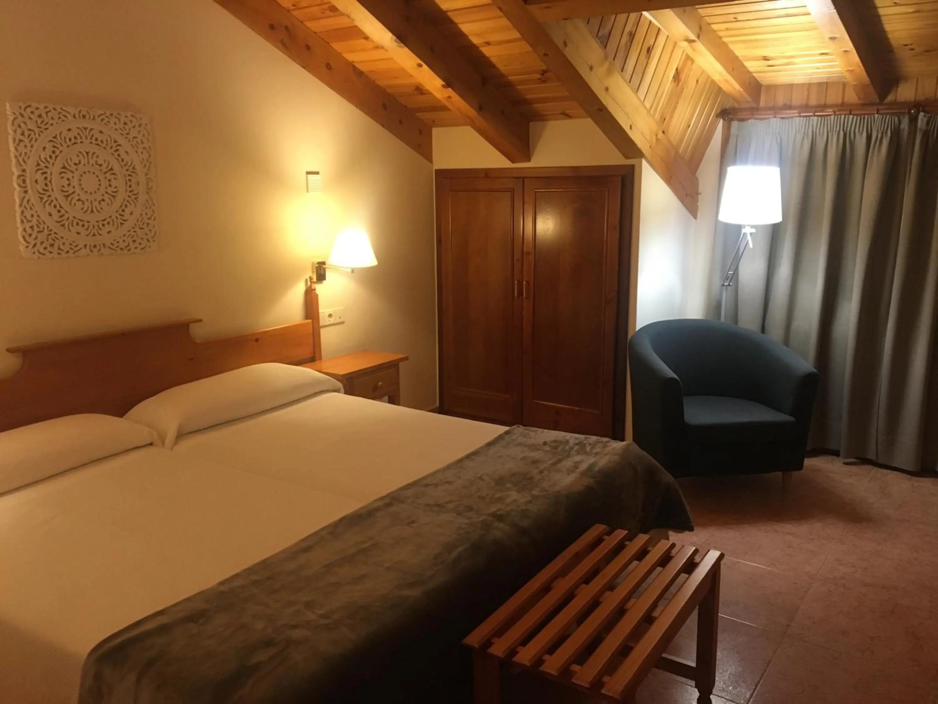 Bed in Hotel Florido