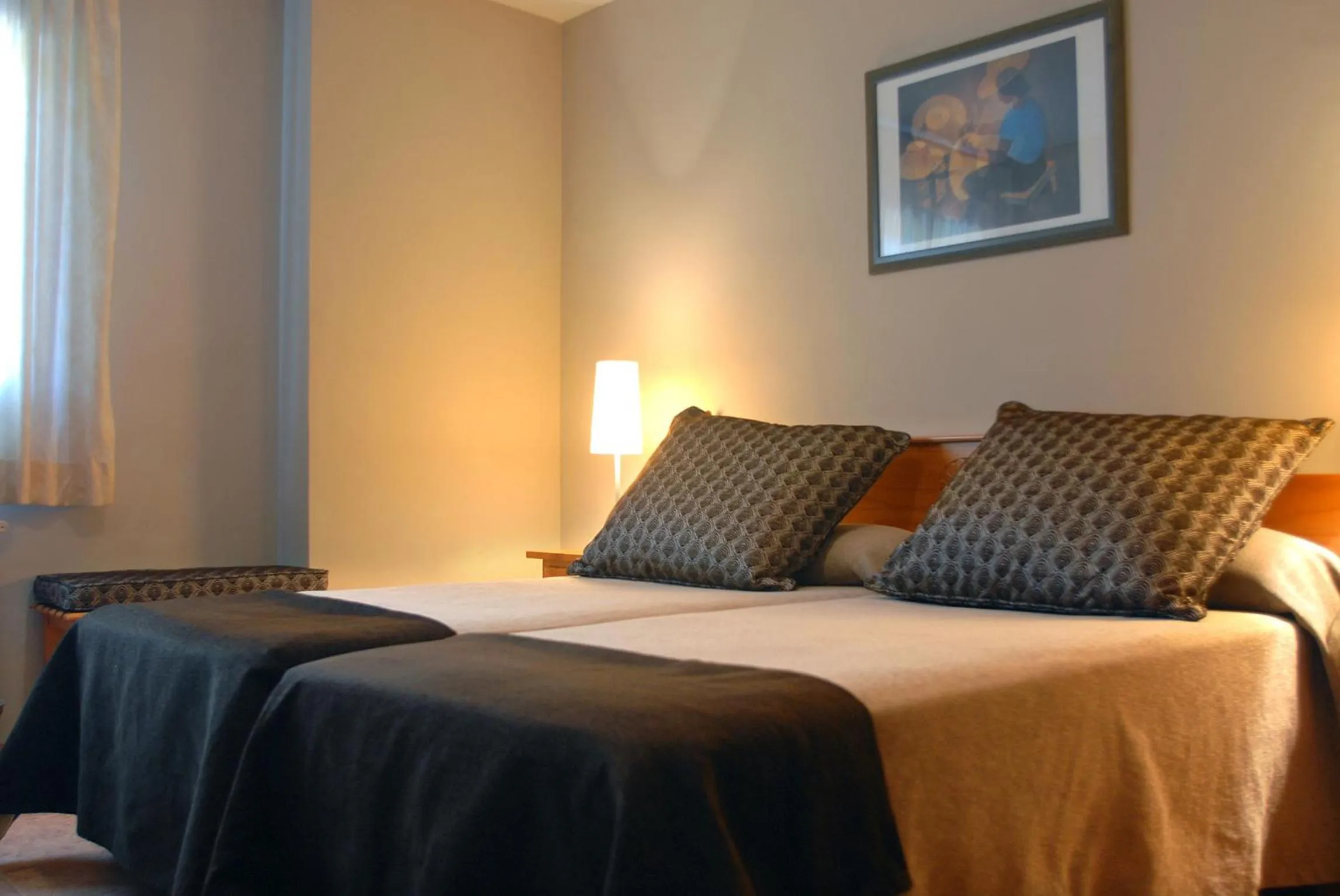 Bed in Hotel Florido