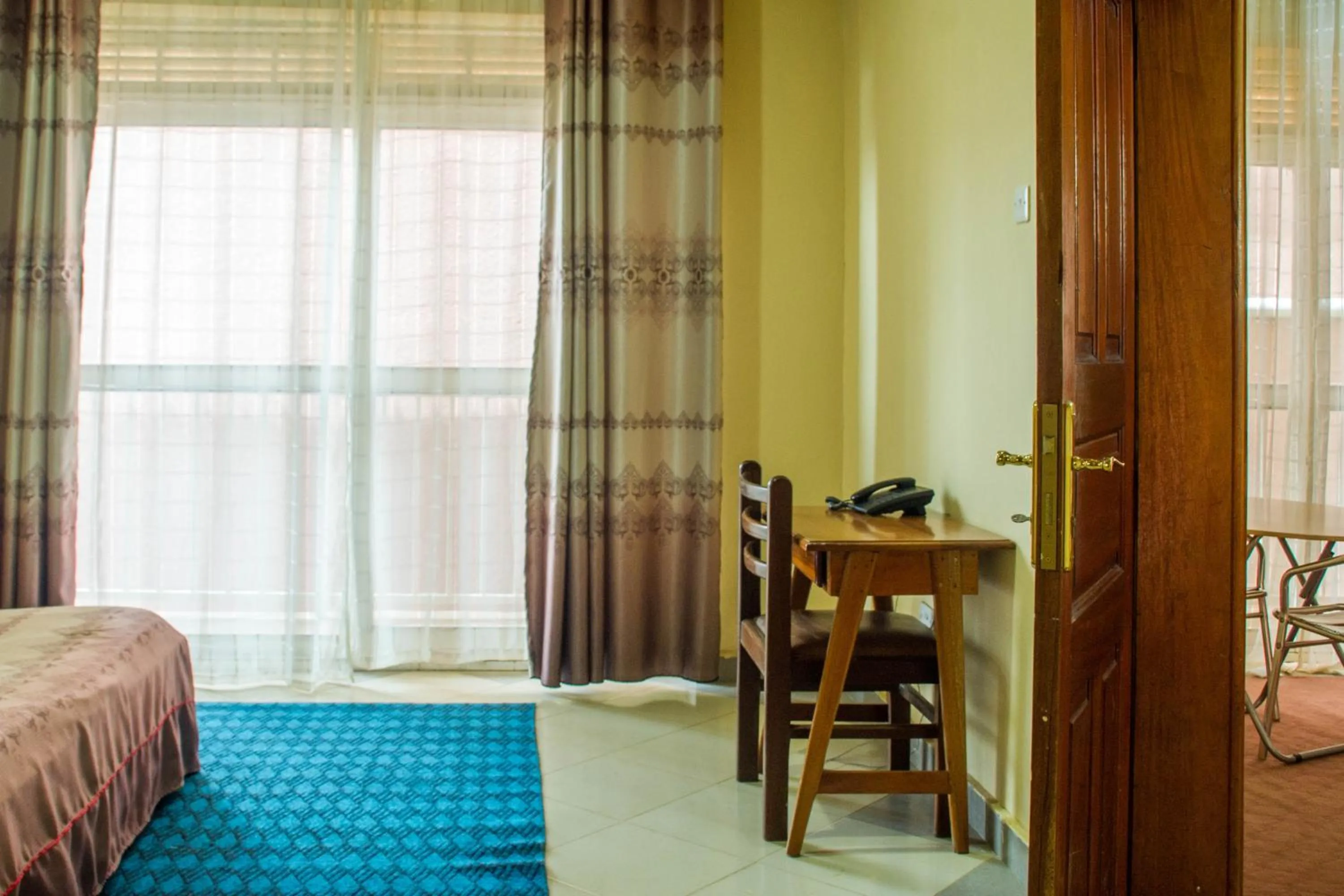 Bed in Pelikan Hotel