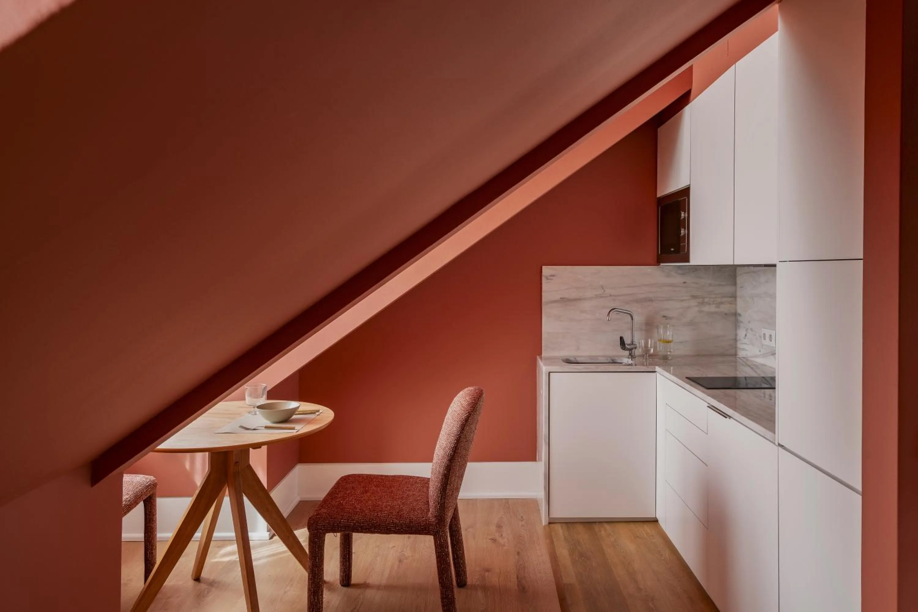 Kitchen or kitchenette in Vincci Baixa Suites Apartments