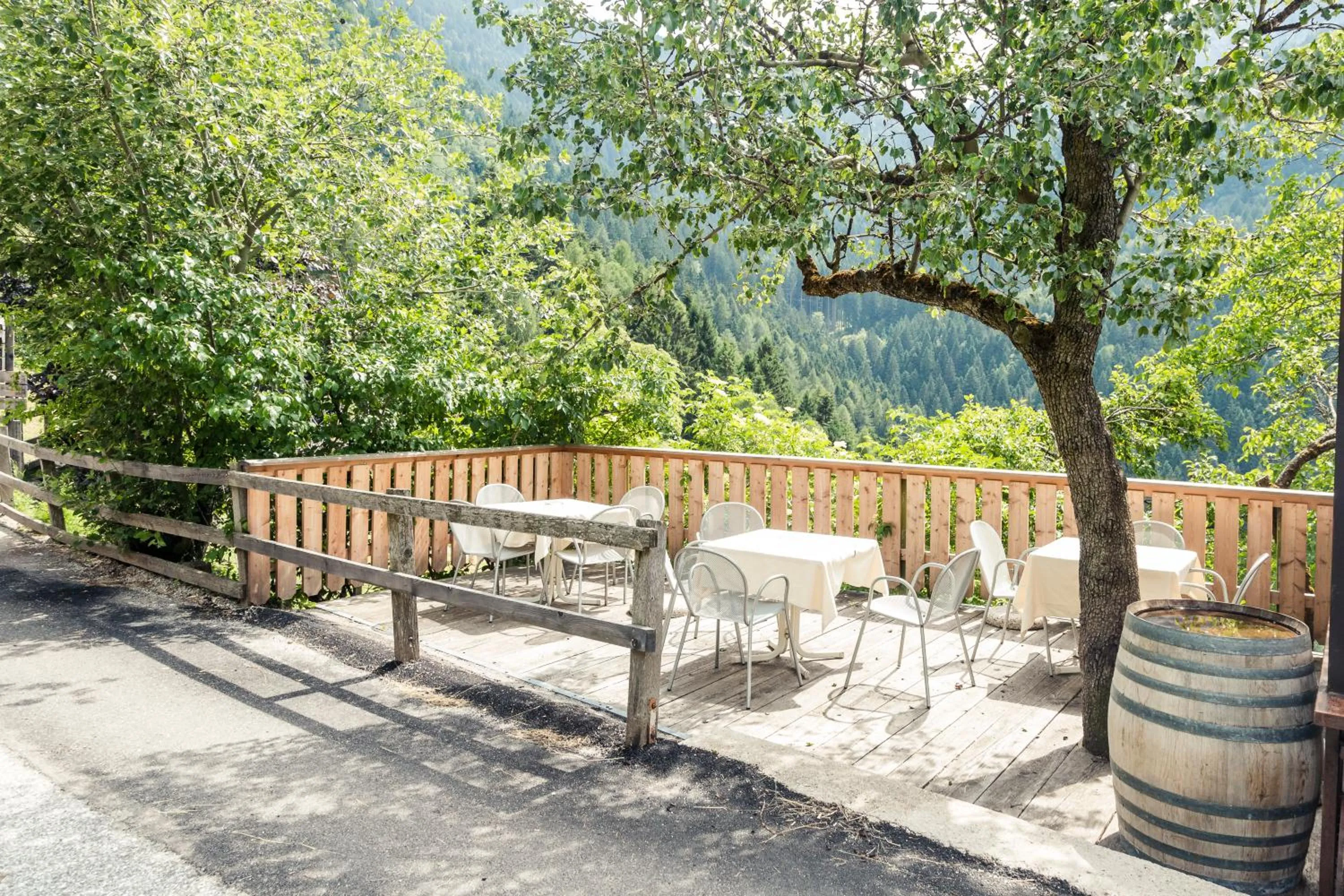 Balcony/Terrace in Berggasthof Locanda Alpina Dorfner