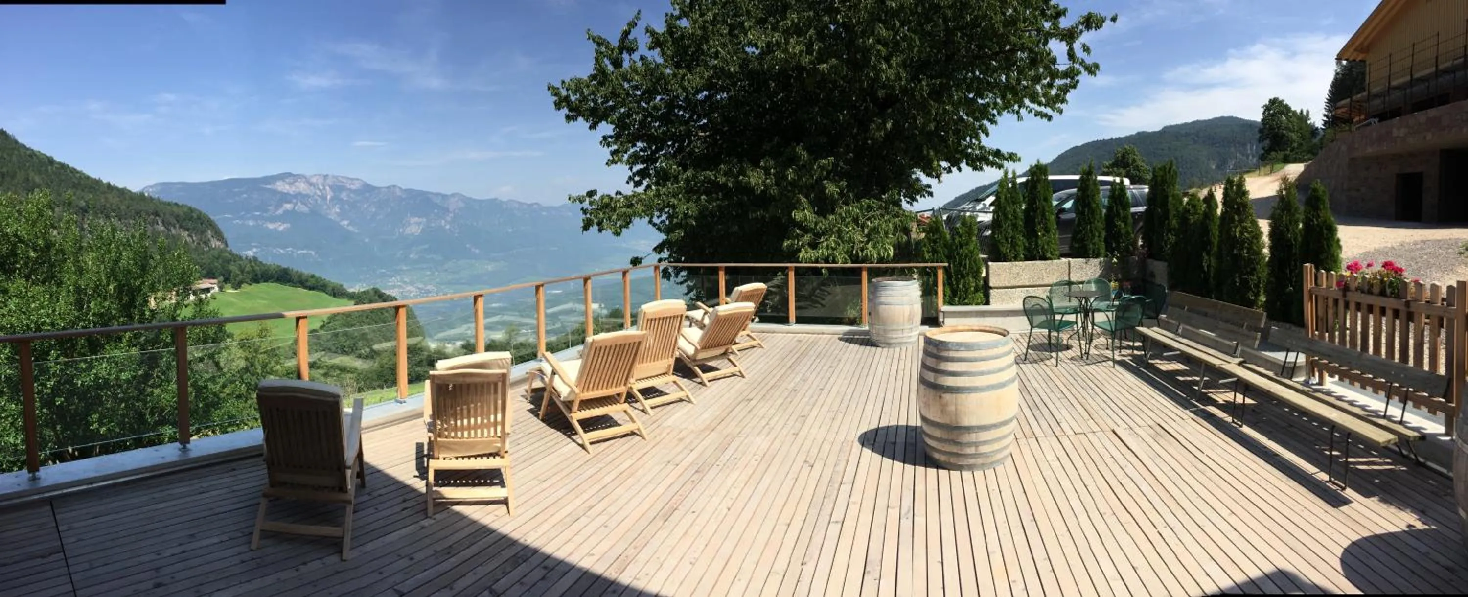 Balcony/Terrace in Berggasthof Locanda Alpina Dorfner