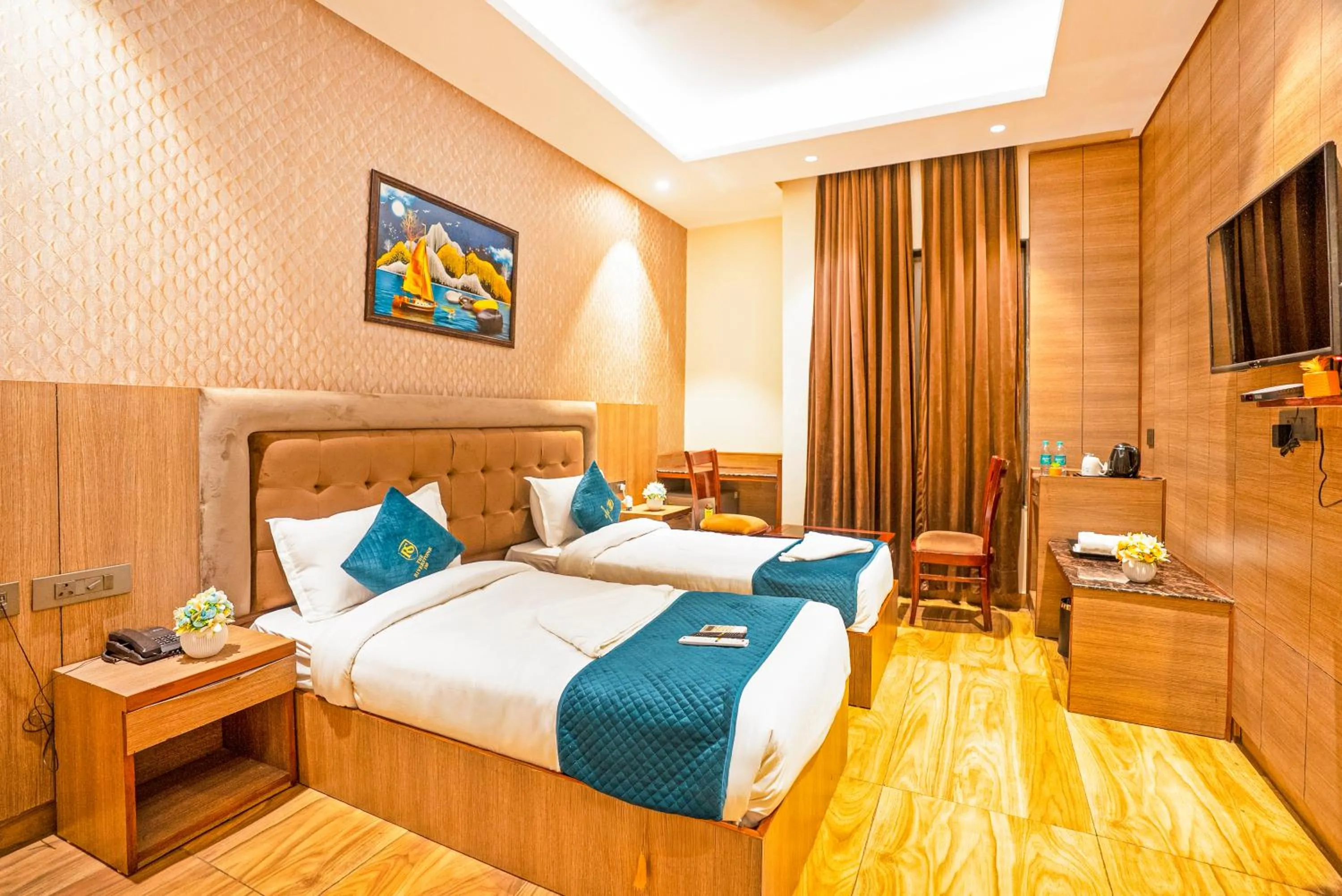 Bed in The Riverstone Inn