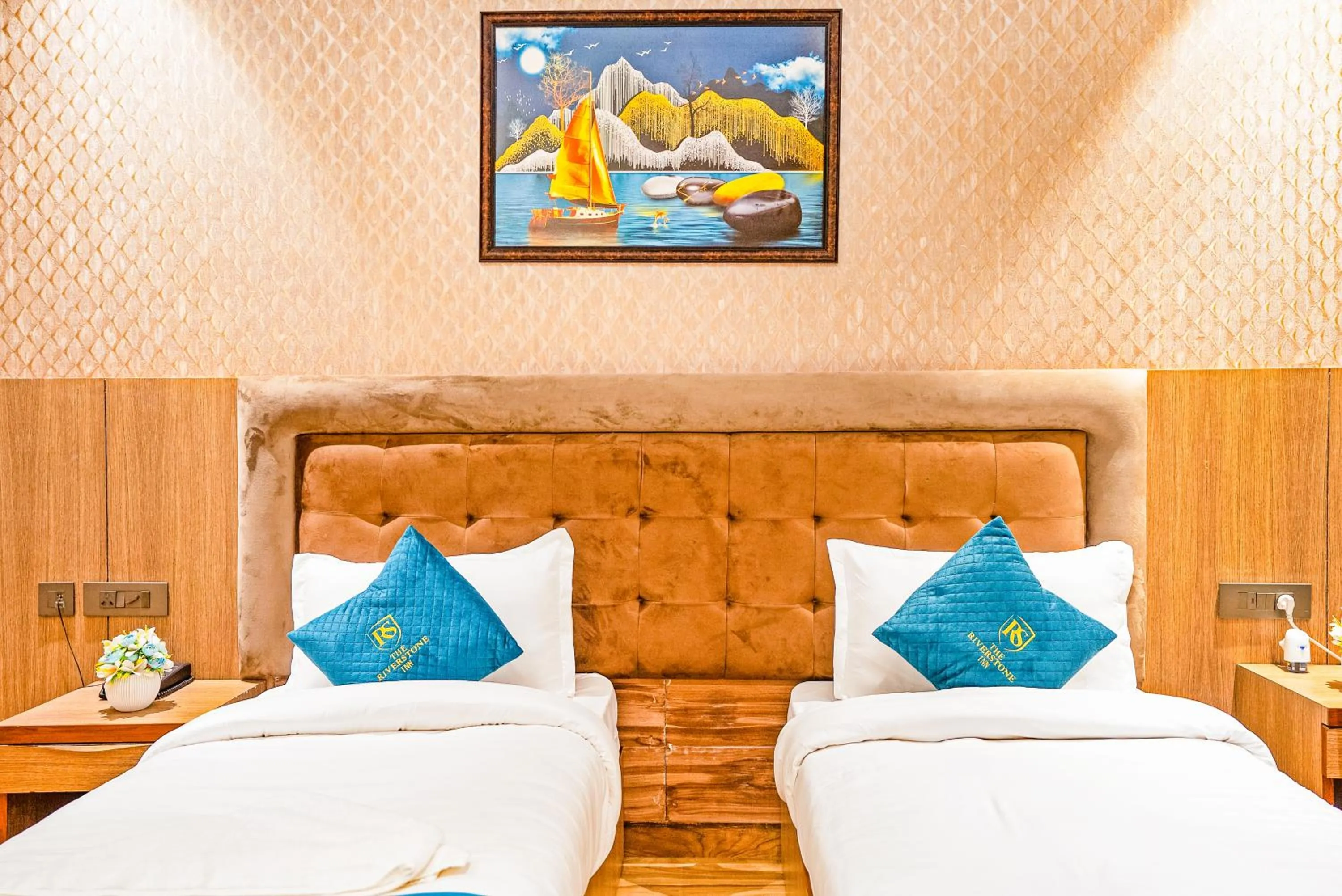 Bed in The Riverstone Inn