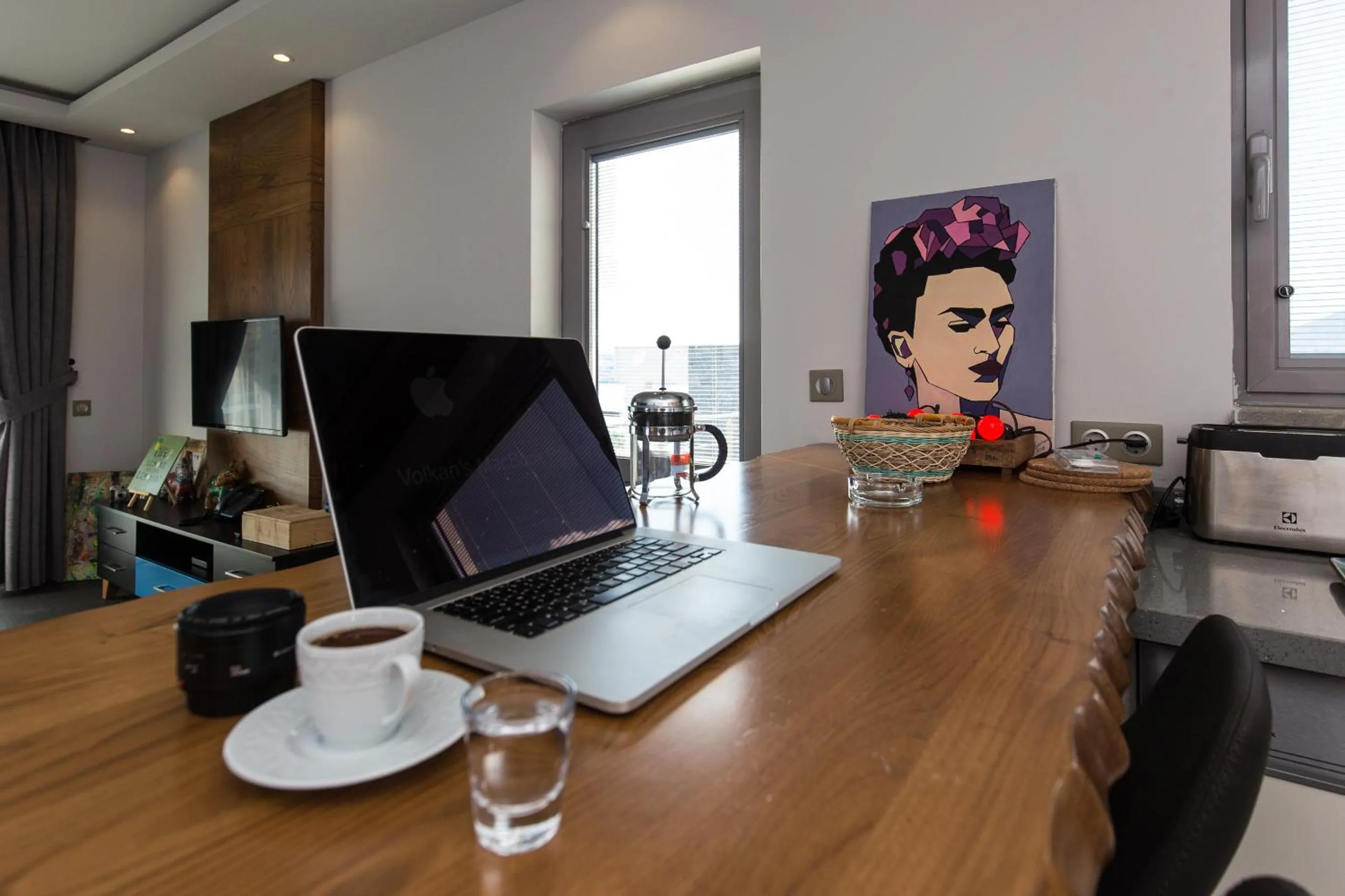 Kitchen or kitchenette in Degirmenburnu Residence