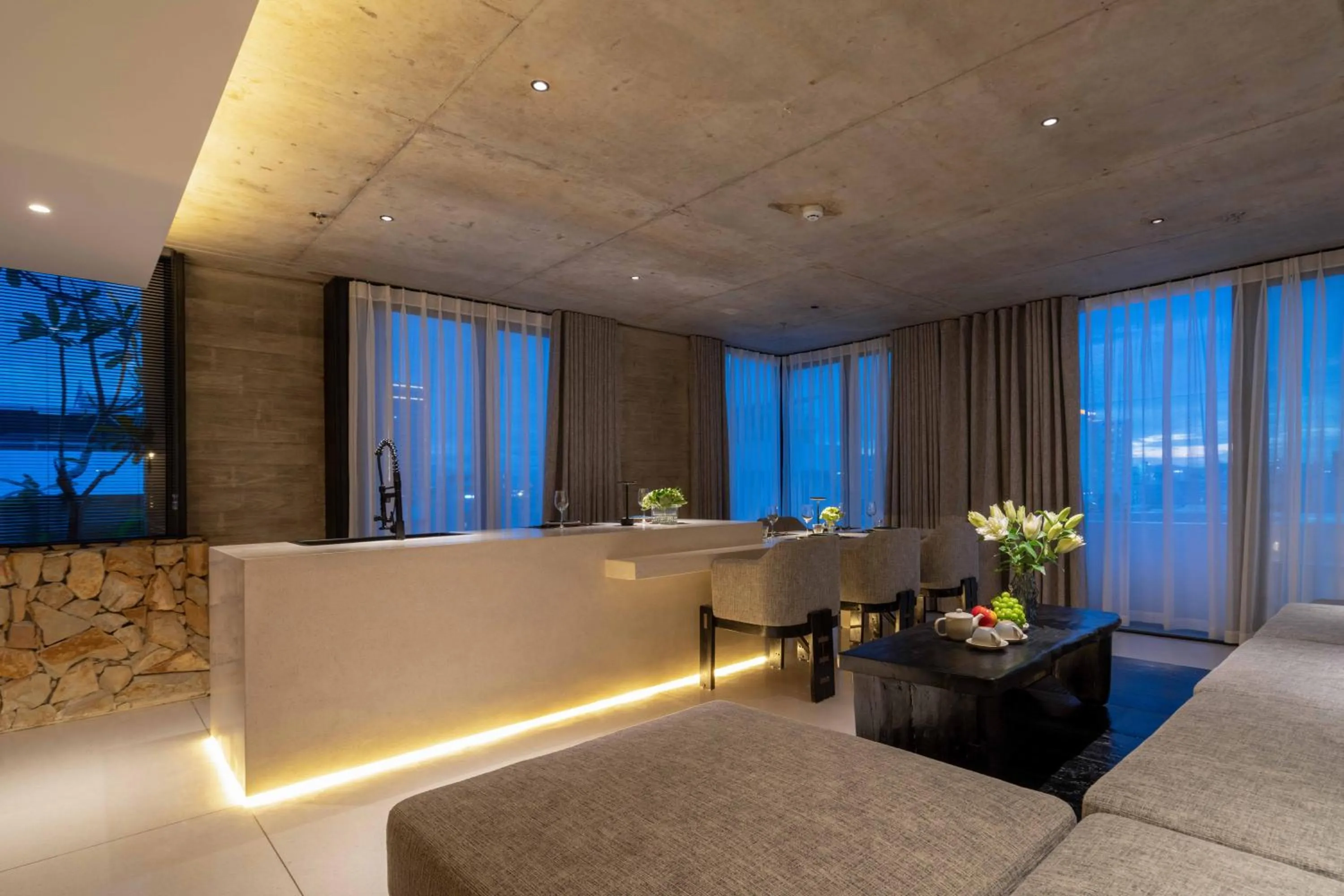 Living room in Hôtel de Soie