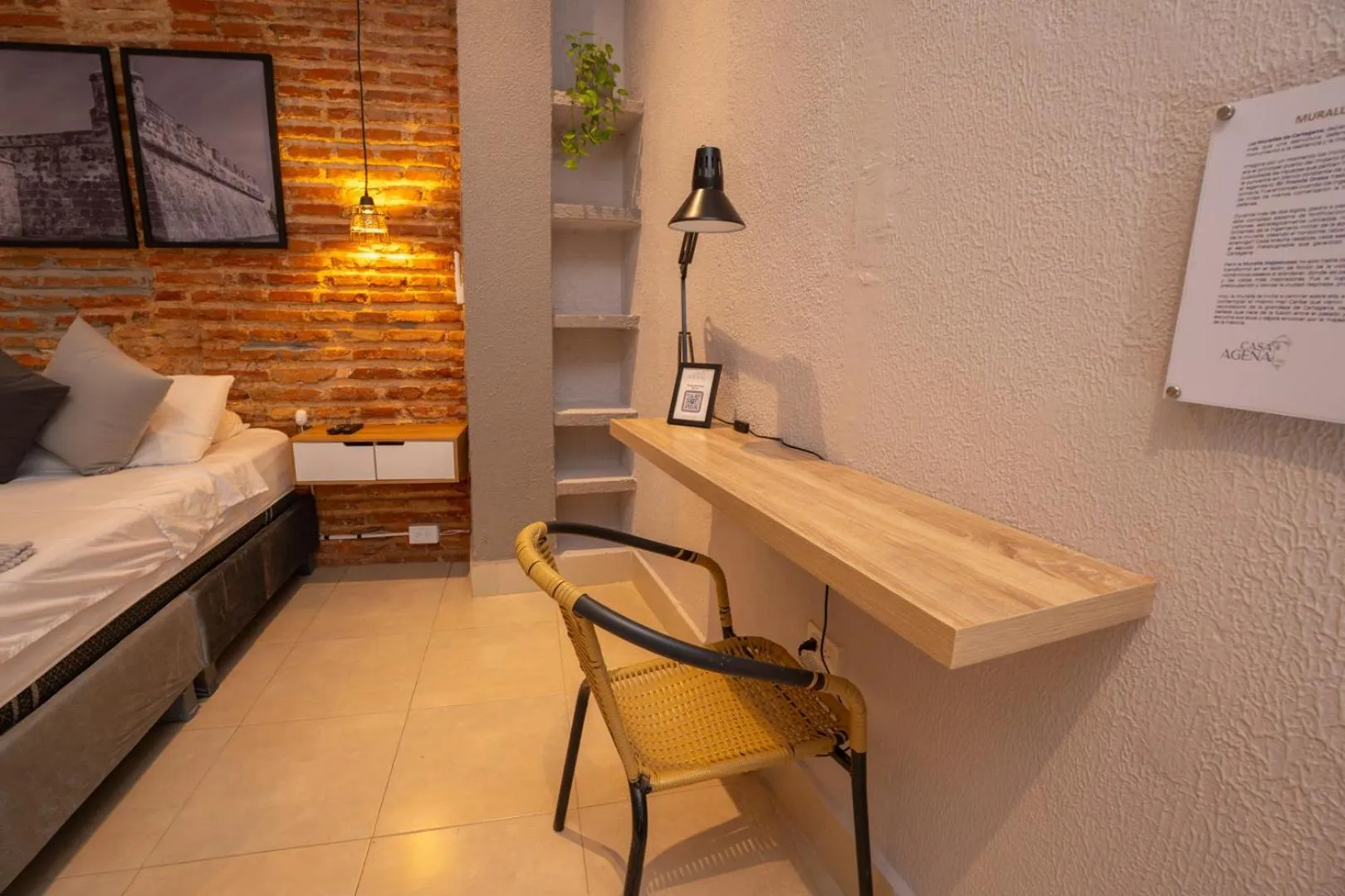 Seating area, Bed in Hotel Casa Agena