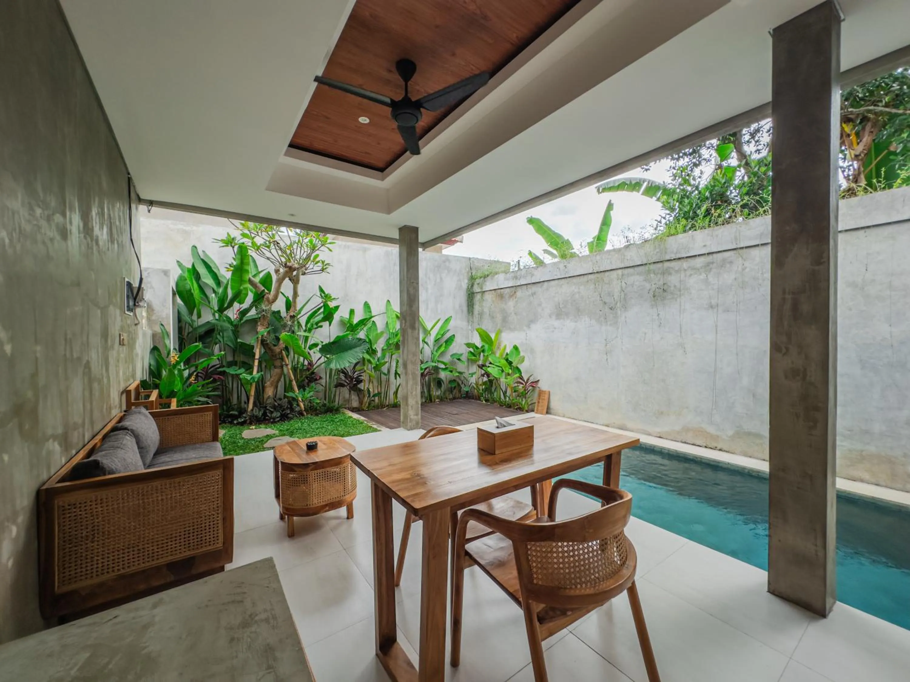 Seating area in Davaya Villas Ubud