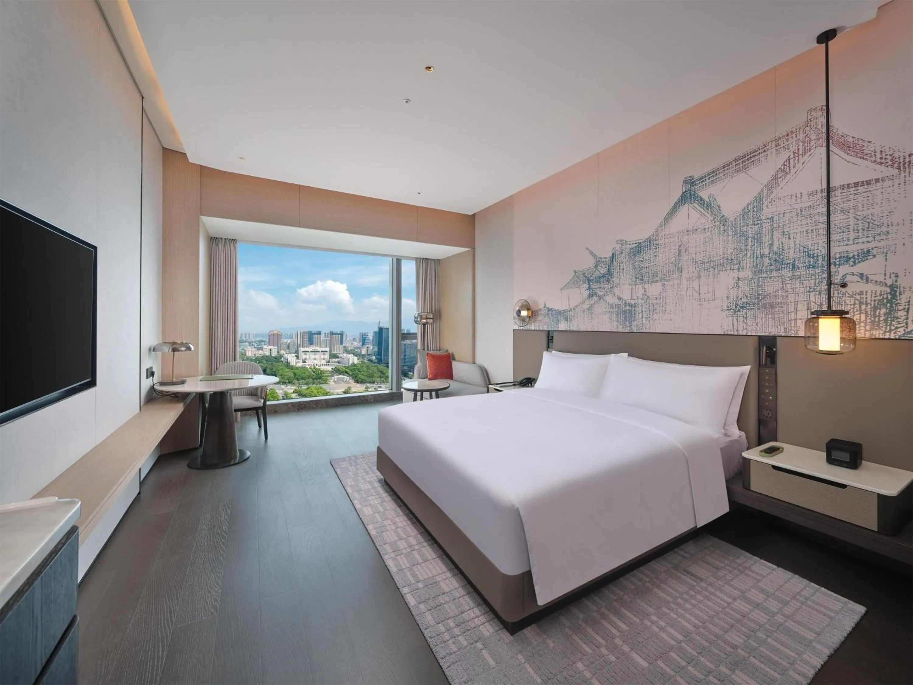 Bed in Hilton Huizhou