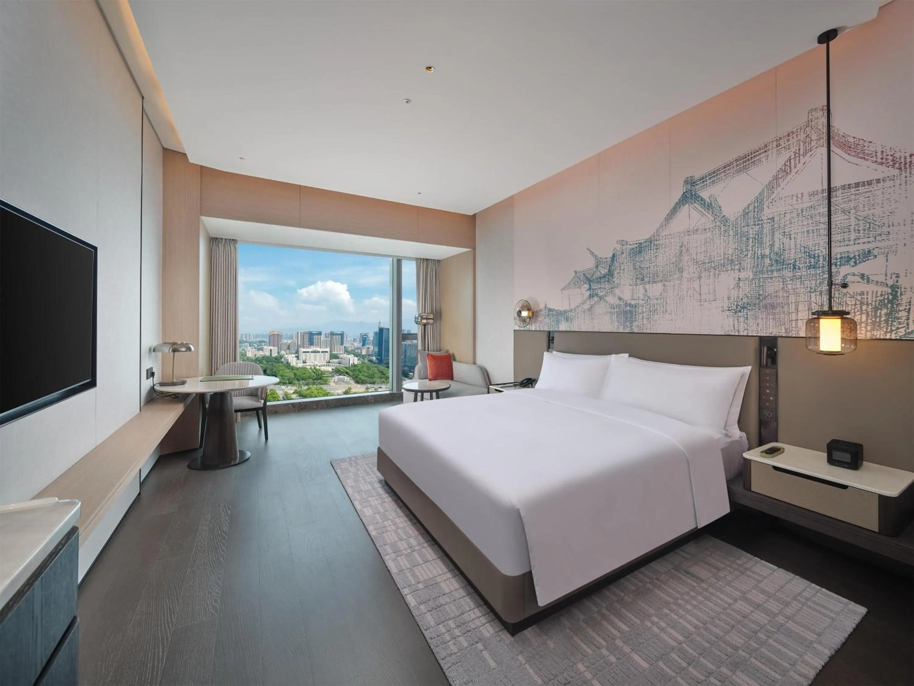 Bed in Hilton Huizhou