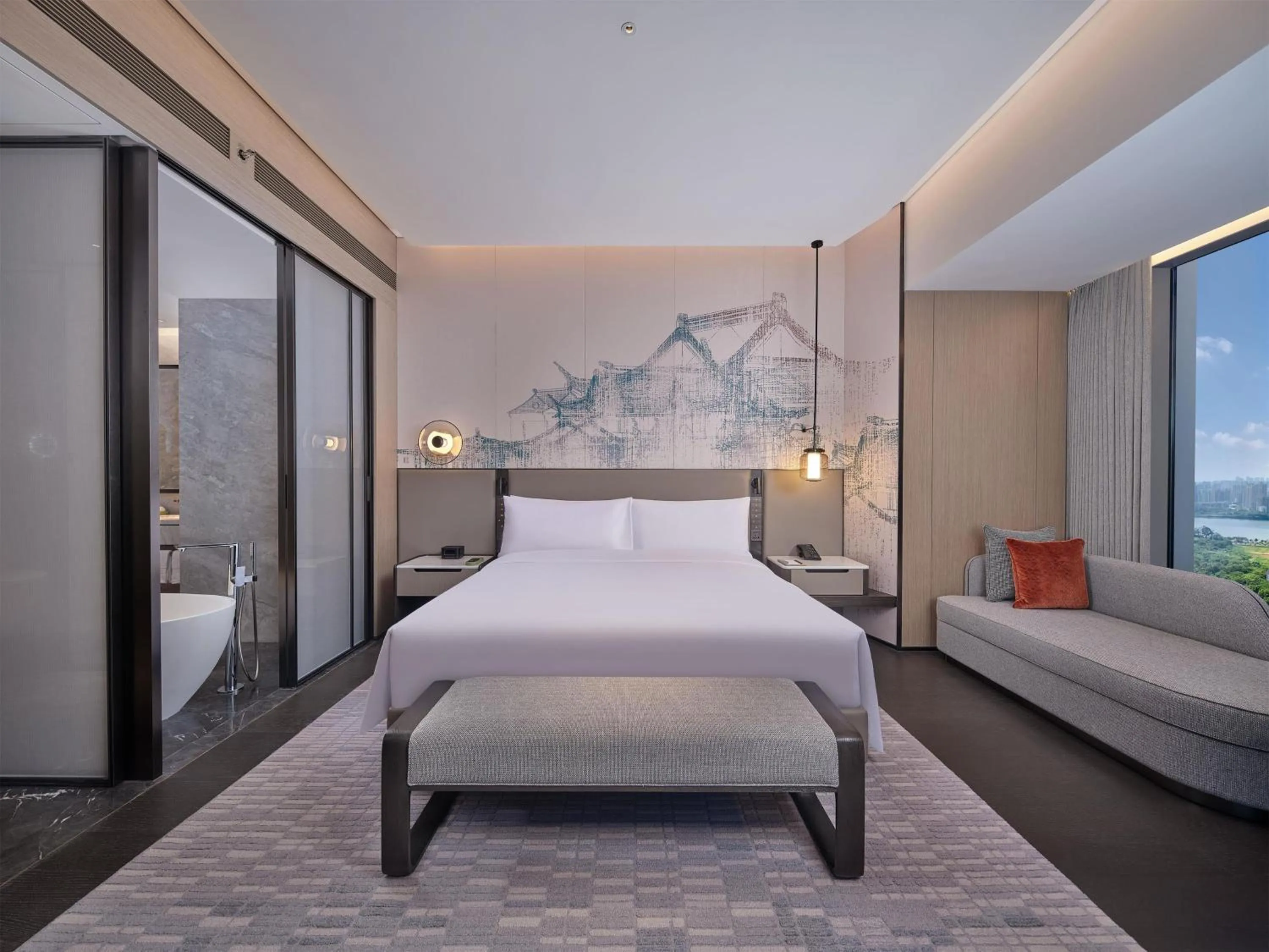 Bed in Hilton Huizhou