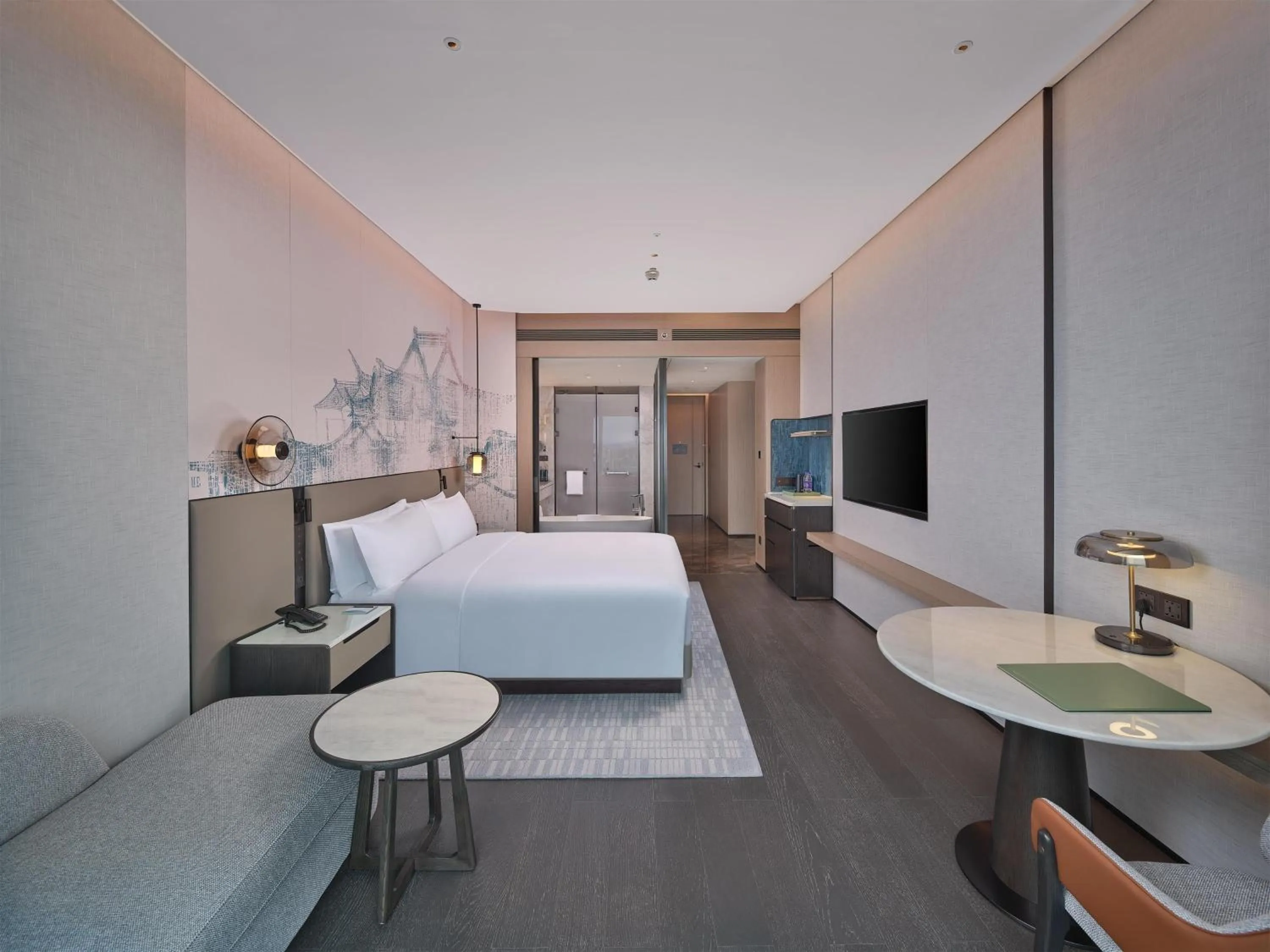 Bed in Hilton Huizhou