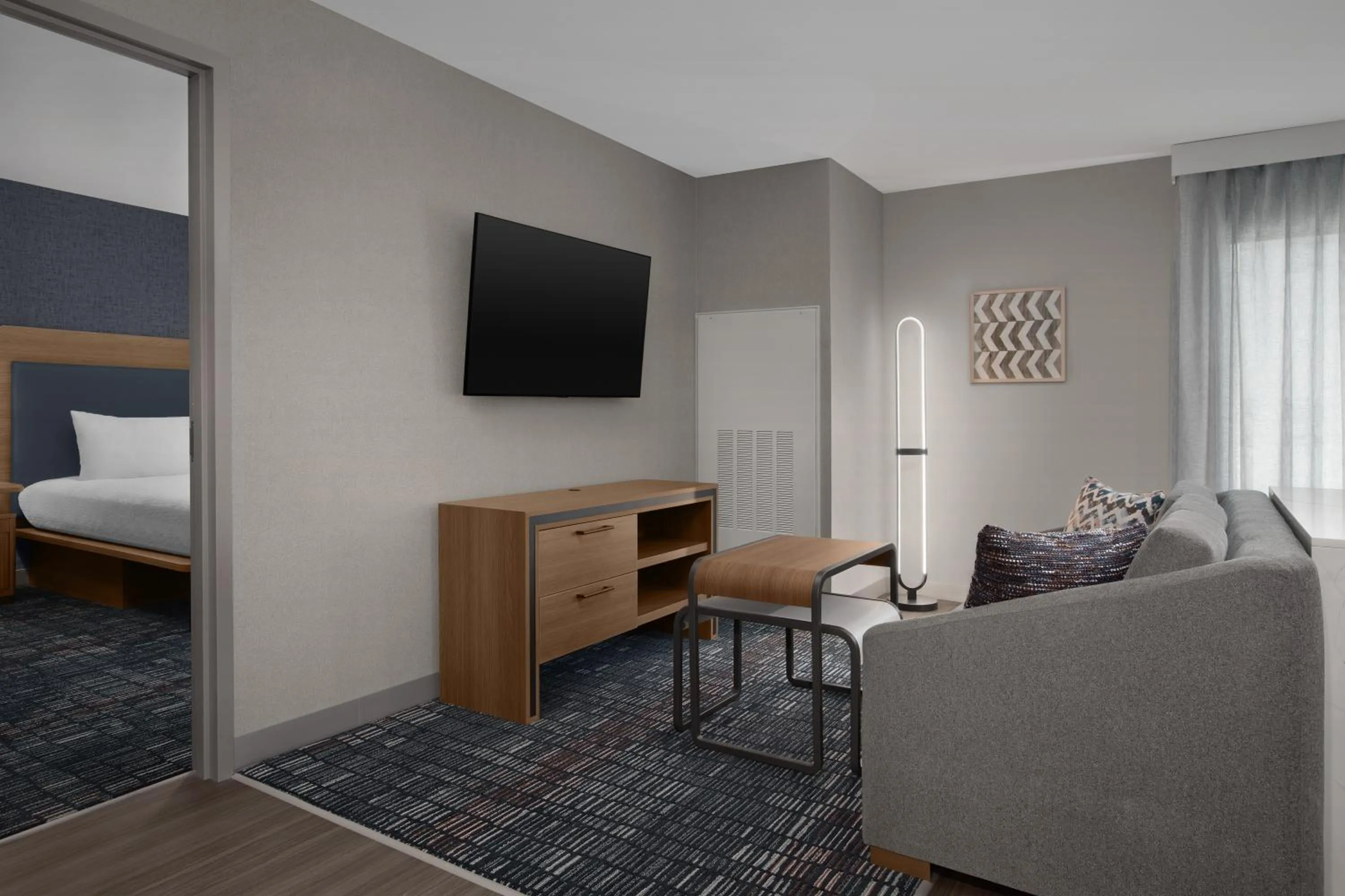 Bedroom, Bed in Homewood Suites By Hilton Portsmouth Downtown