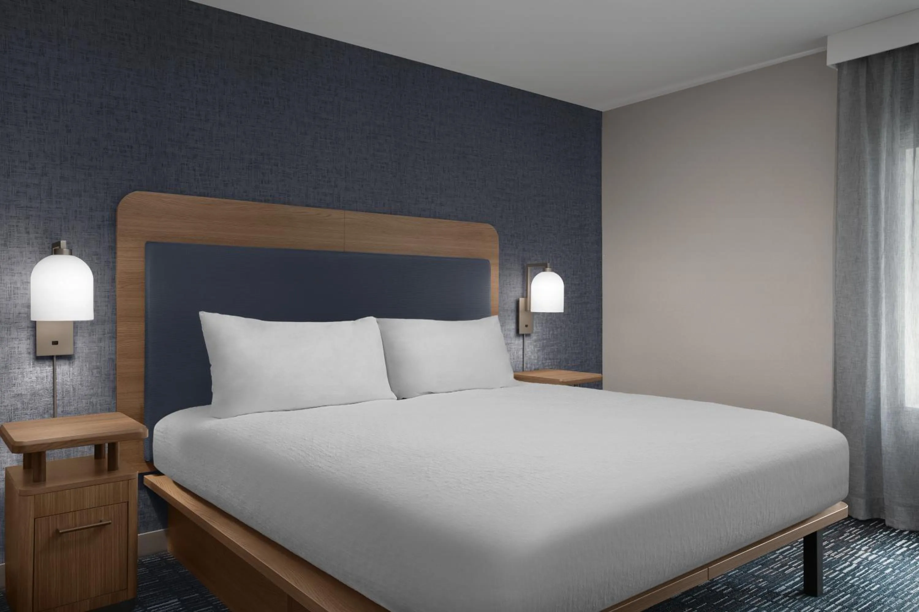 Bed in Homewood Suites By Hilton Portsmouth Downtown