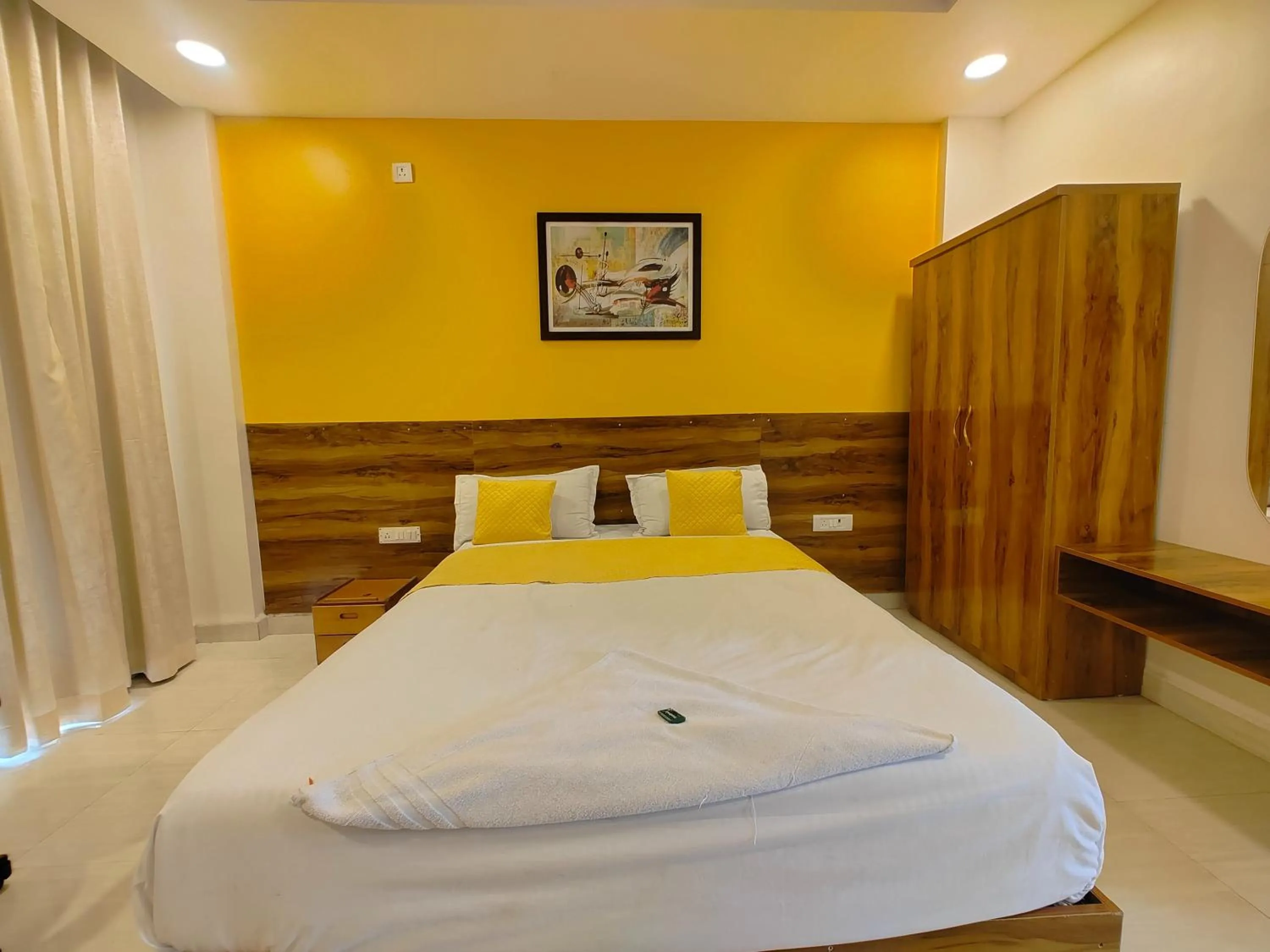 Bed in Hotel Sskar Executive