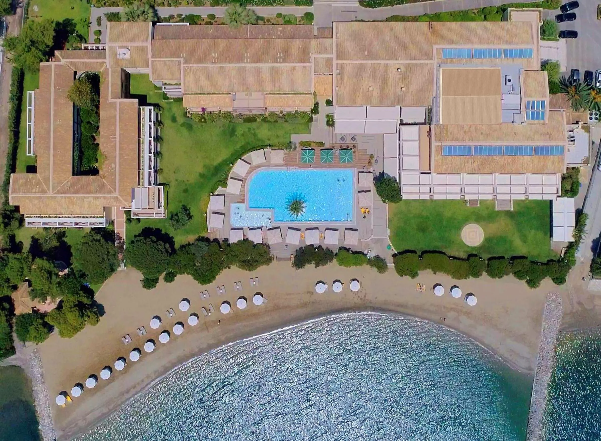 Bird's eye view in Negroponte Resort Eretria