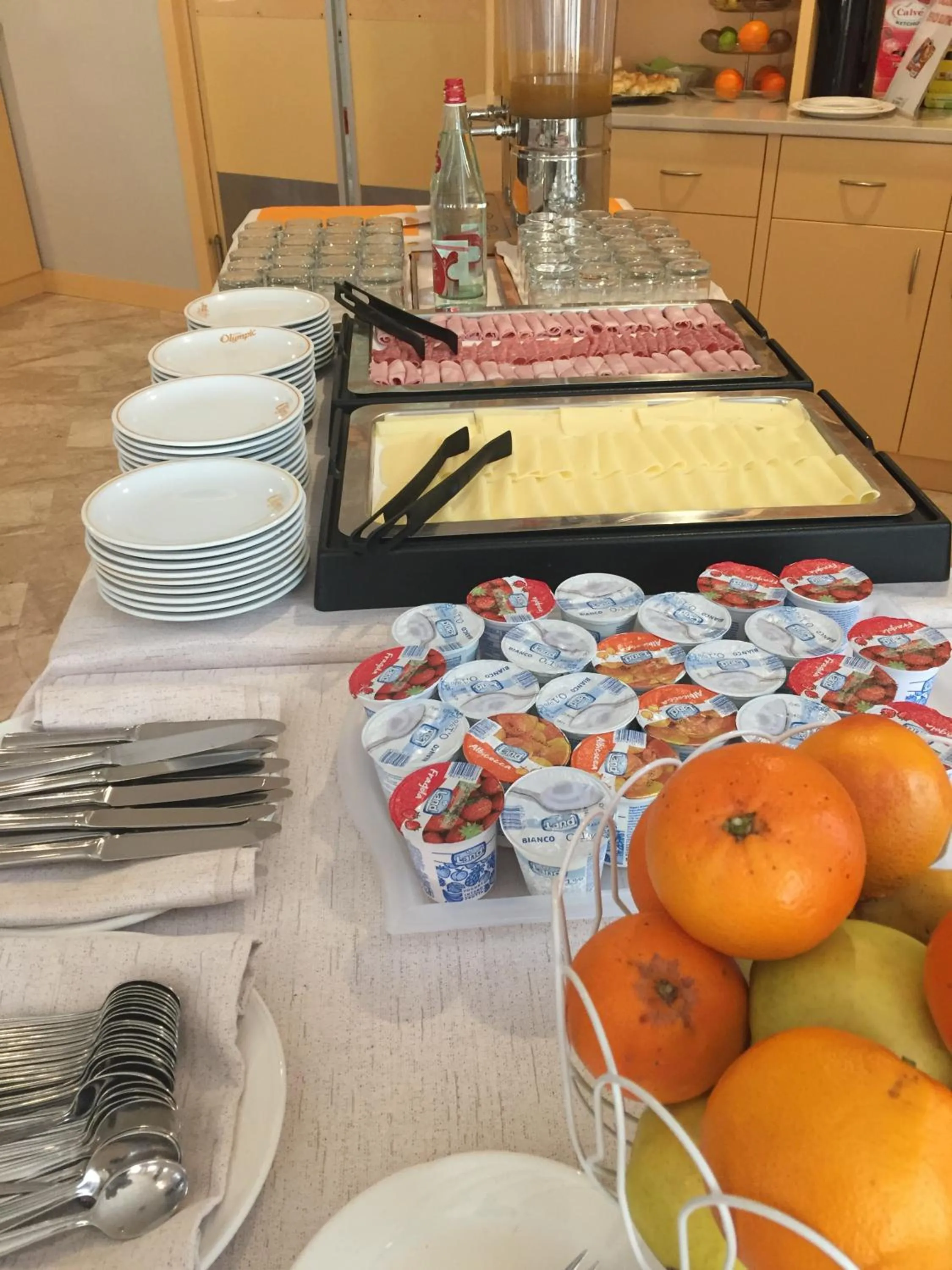 Buffet breakfast in Hotel Olympic