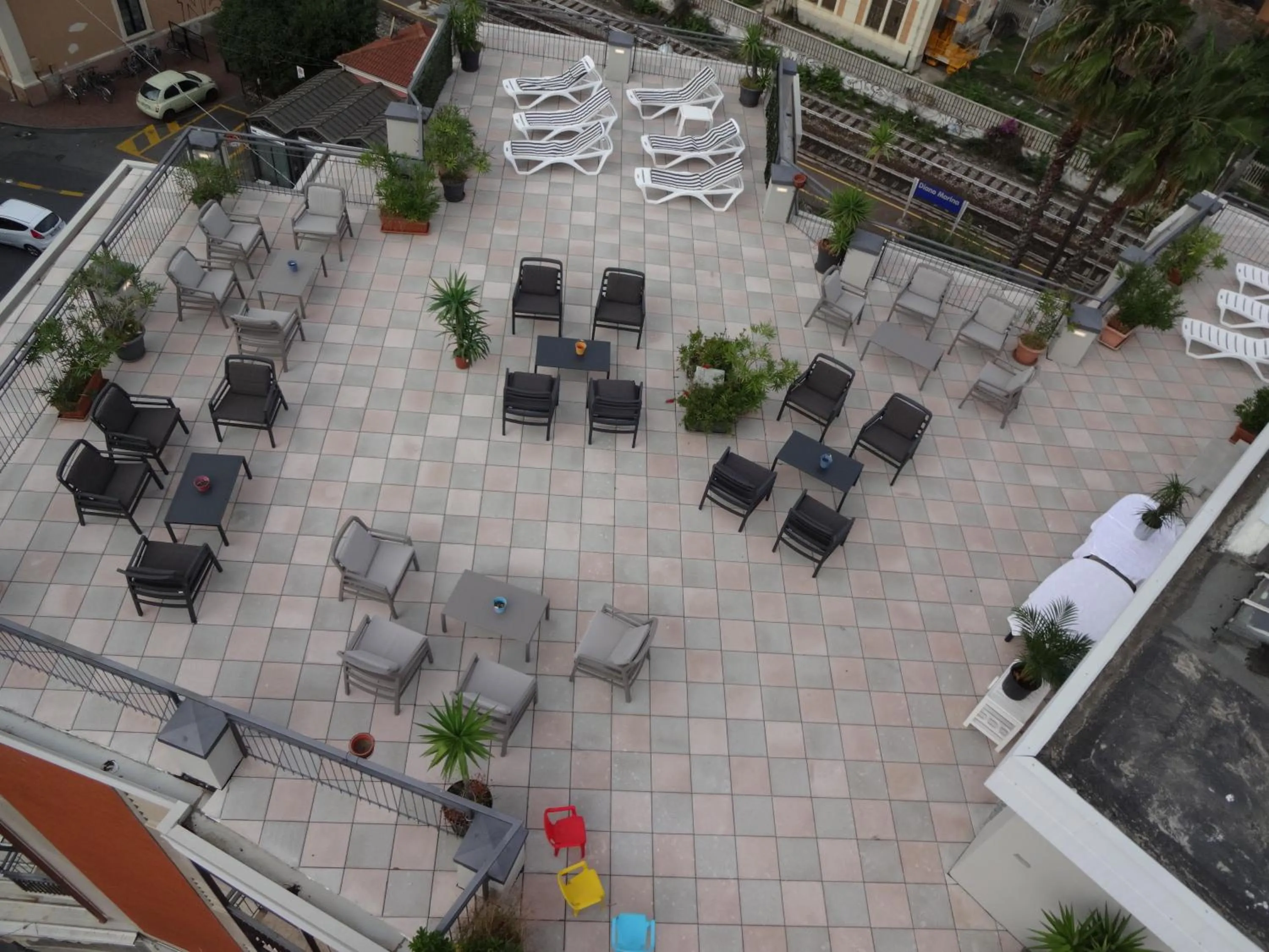 Patio in Hotel Olympic