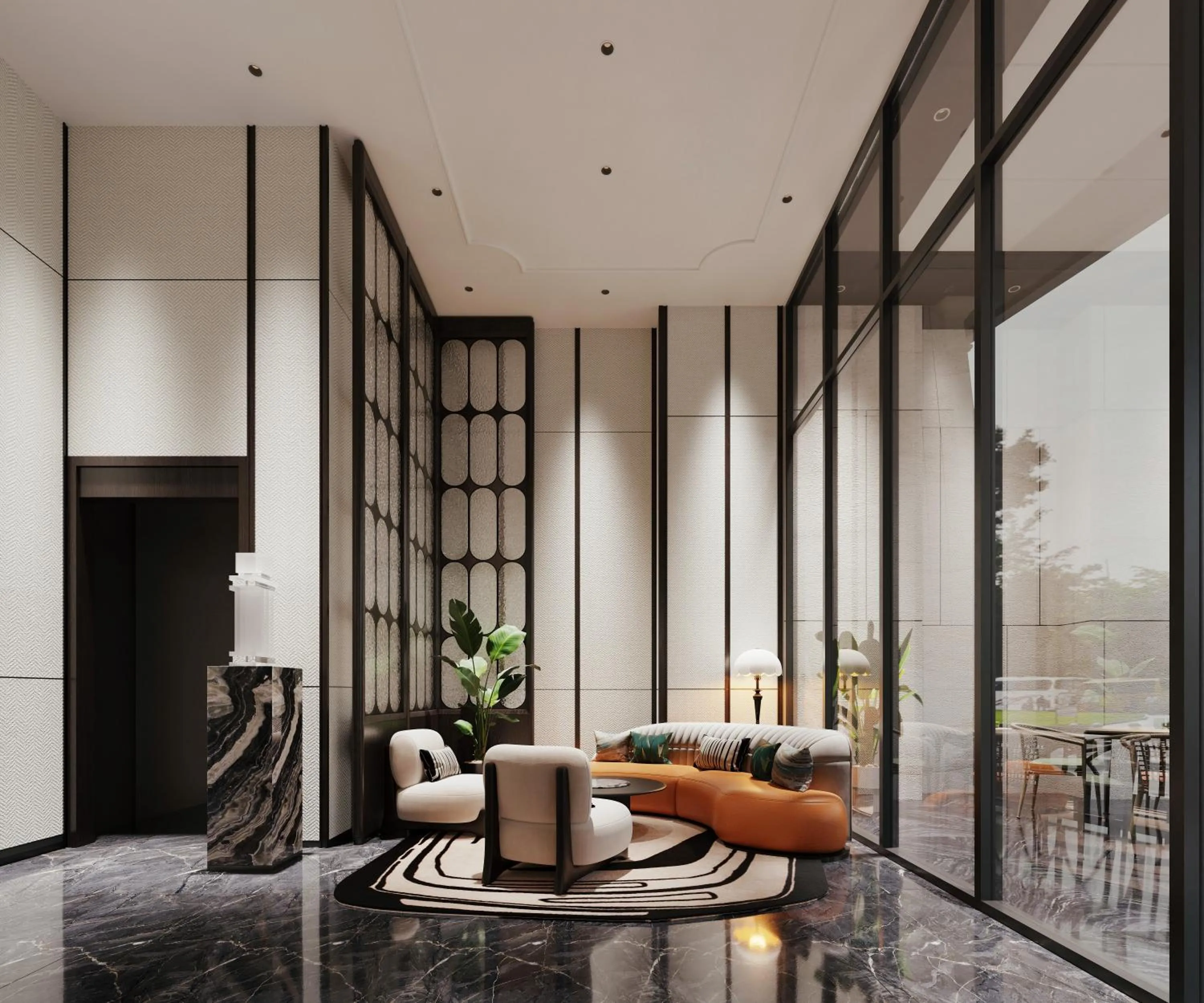 Seating area in Iconique Hotel Nha Trang