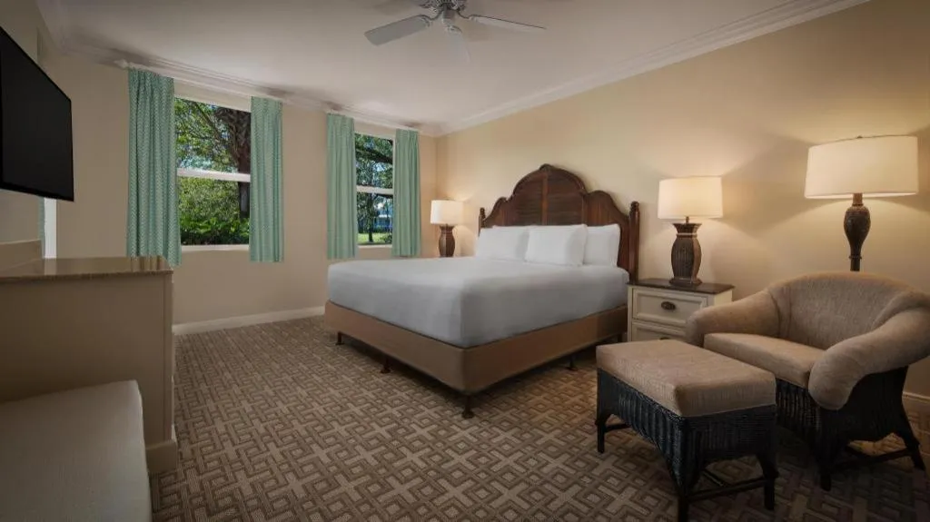 Bed in Disney's Old Key West Resort