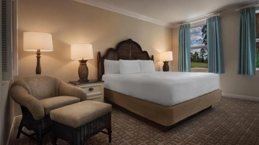 Bed in Disney's Old Key West Resort