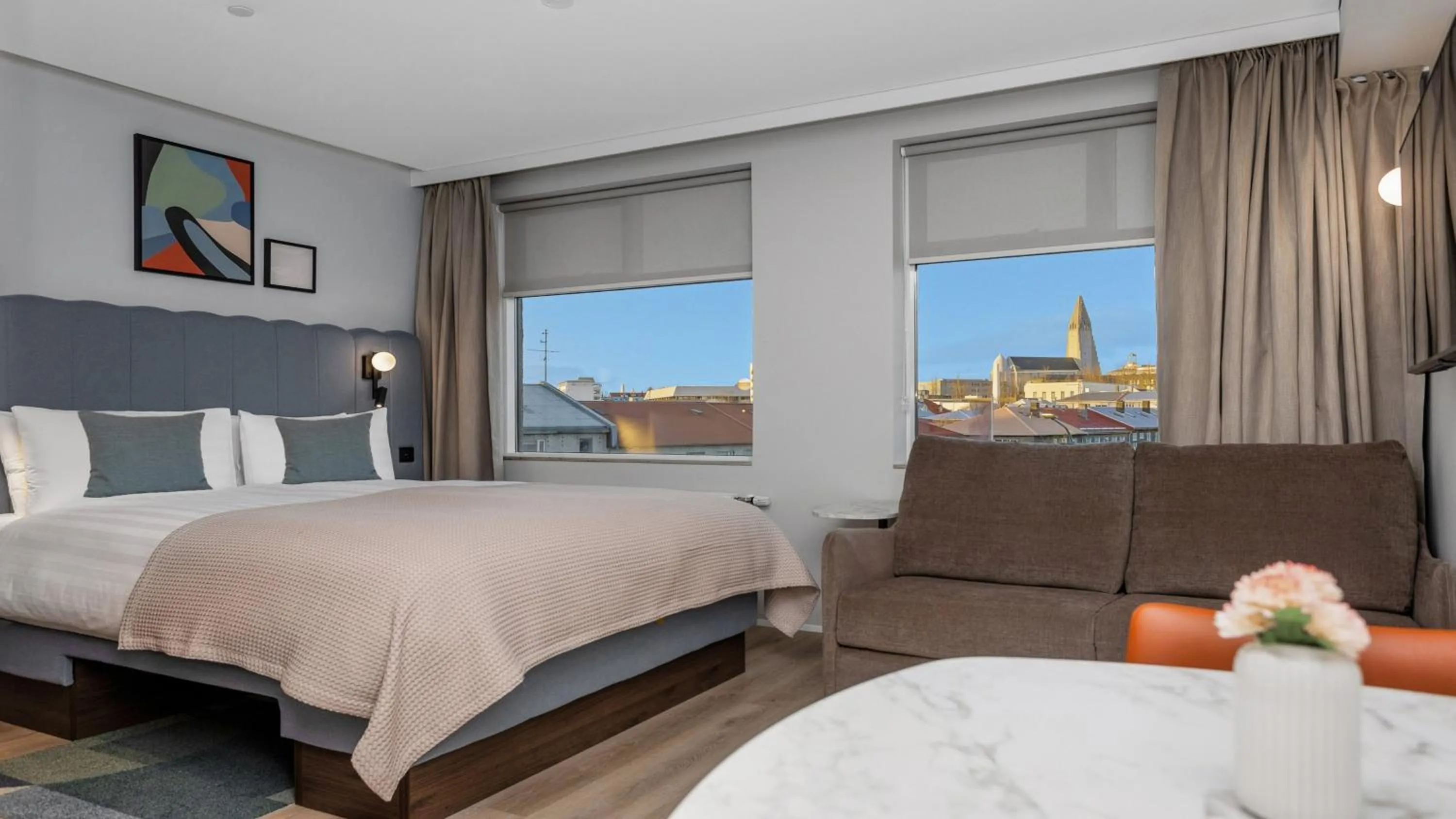 Photo of the whole room, Bed in Candlewood Suites Reykjavik by IHG