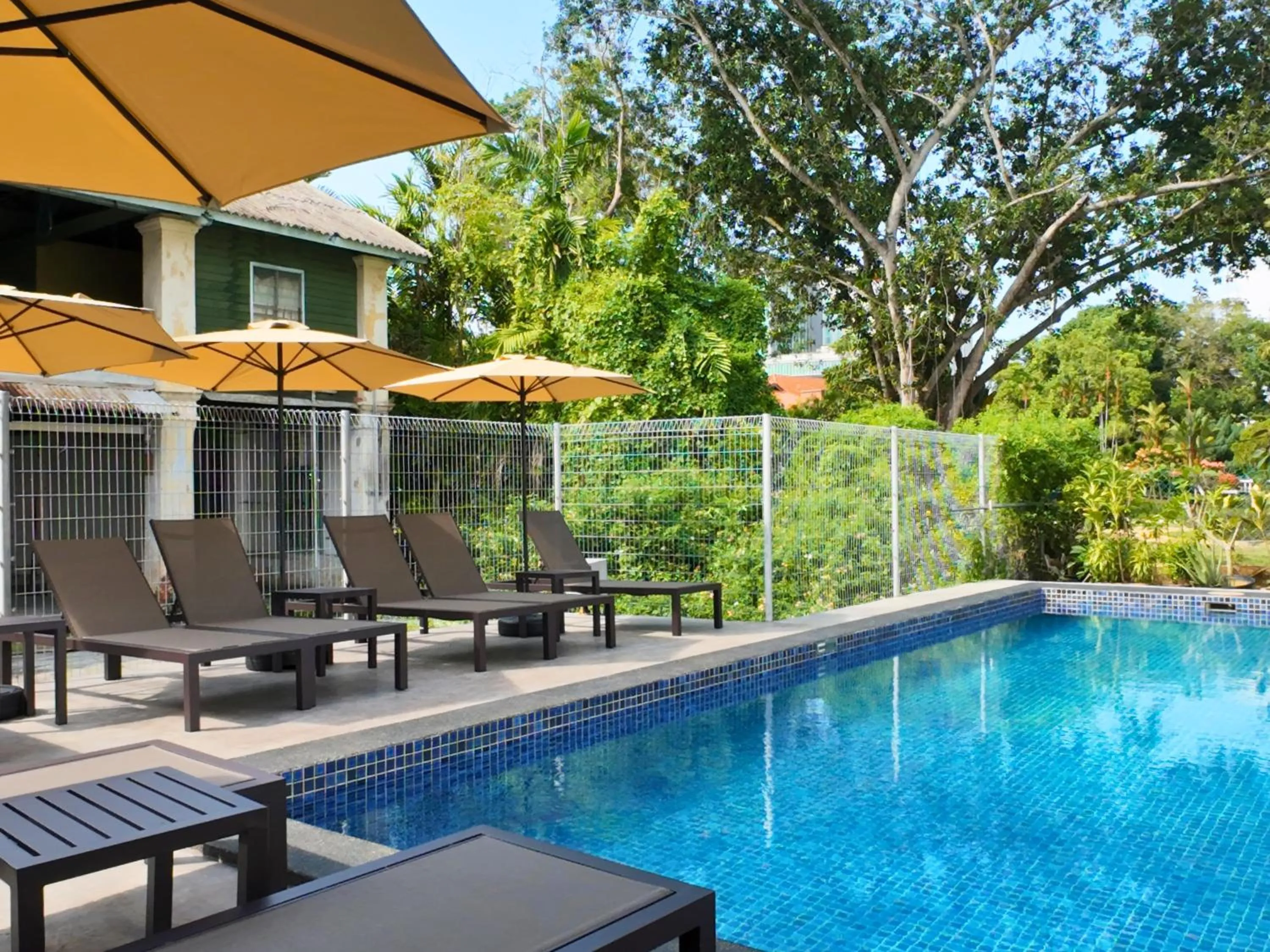 Swimming pool in Rucksack Inn Premium Melaka