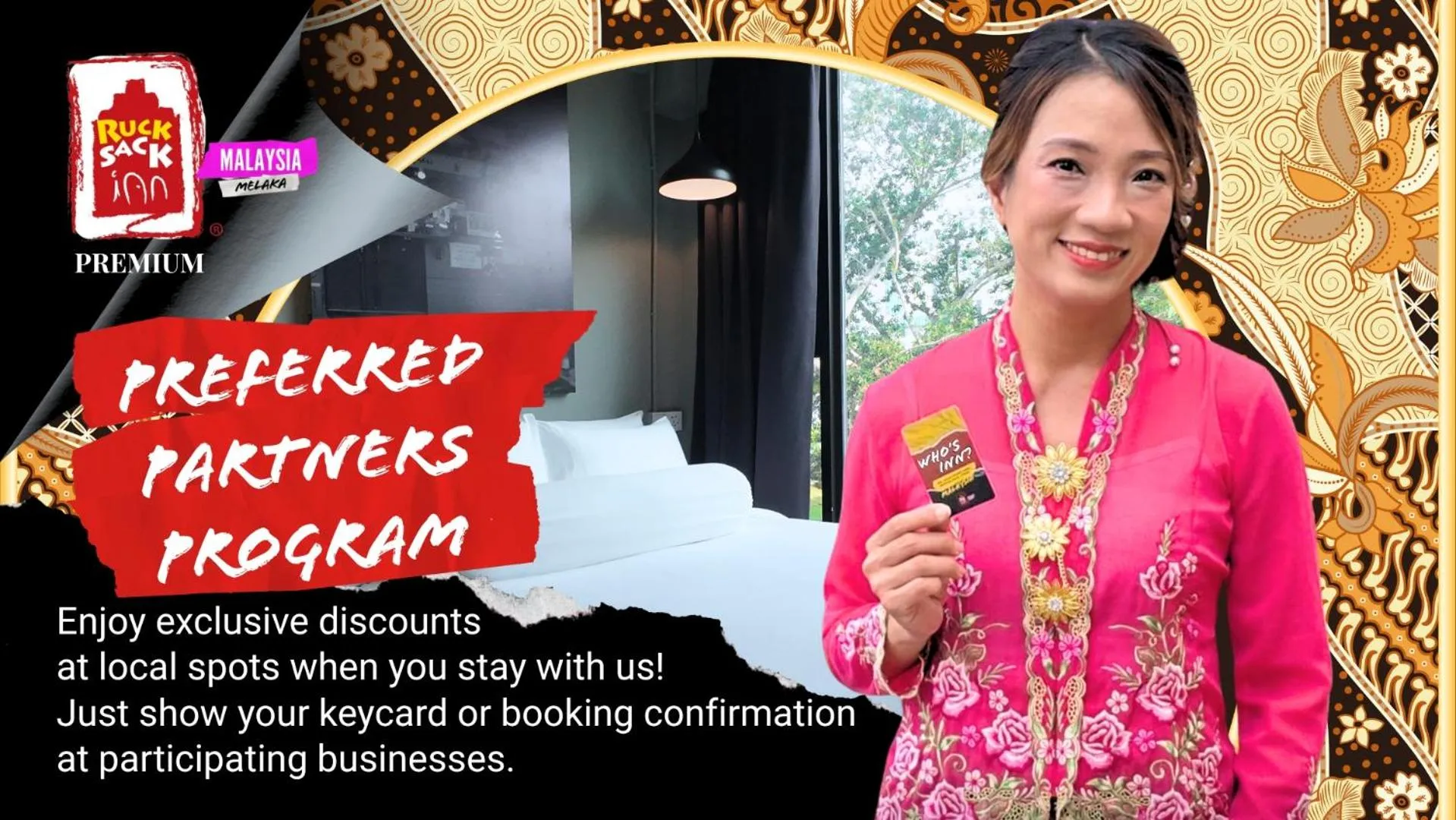 Property logo or sign in Rucksack Inn Premium Melaka