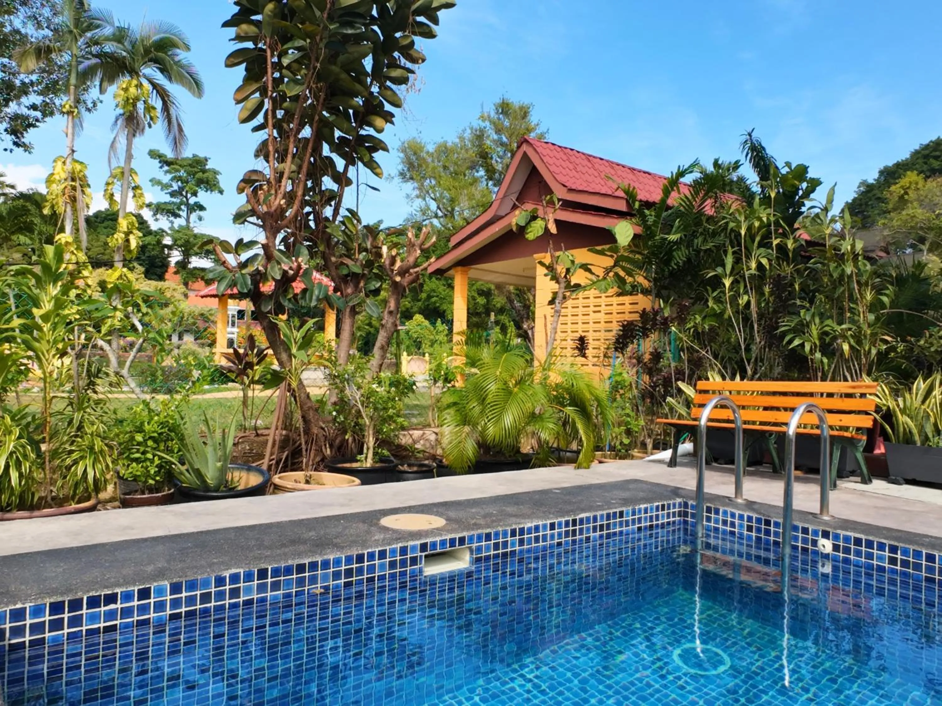 Swimming pool in Rucksack Inn Premium Melaka