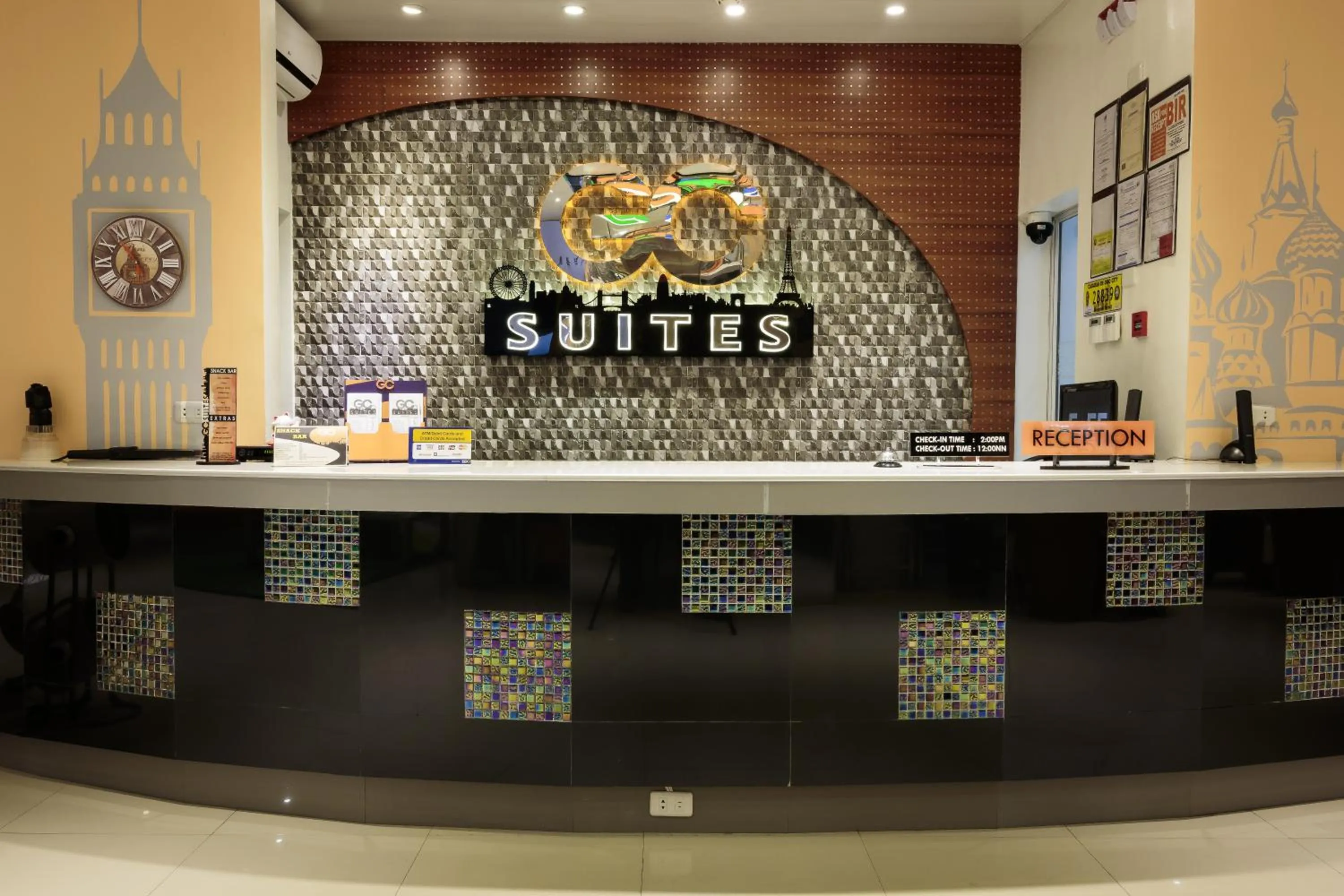 Lobby or reception in GC Suites