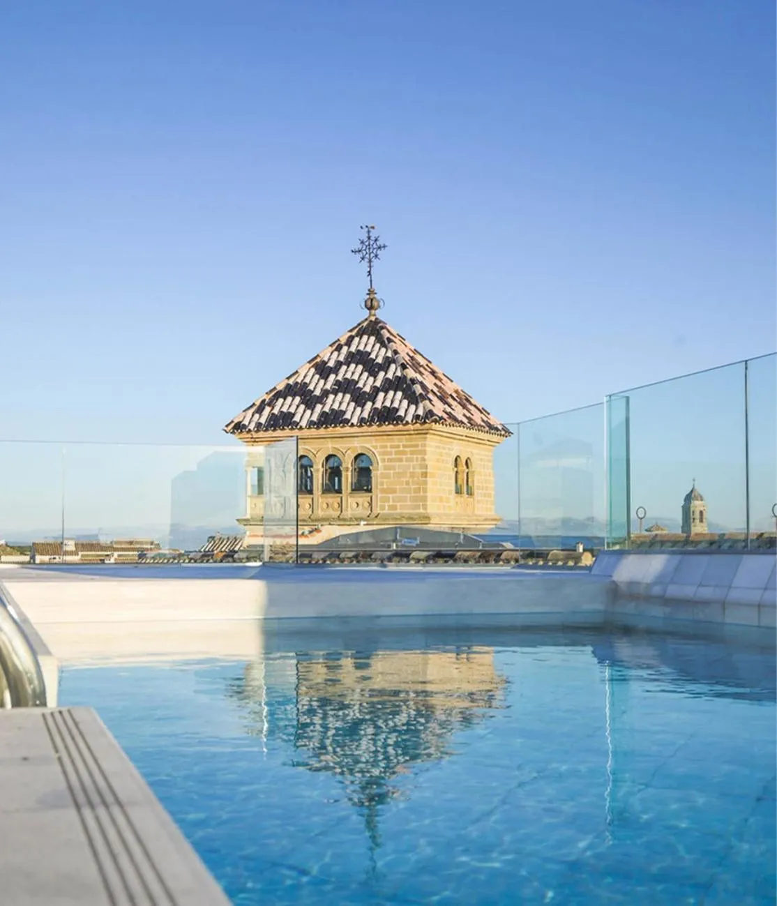 Pool view in Hotel Palacio De Úbeda 5 G.L