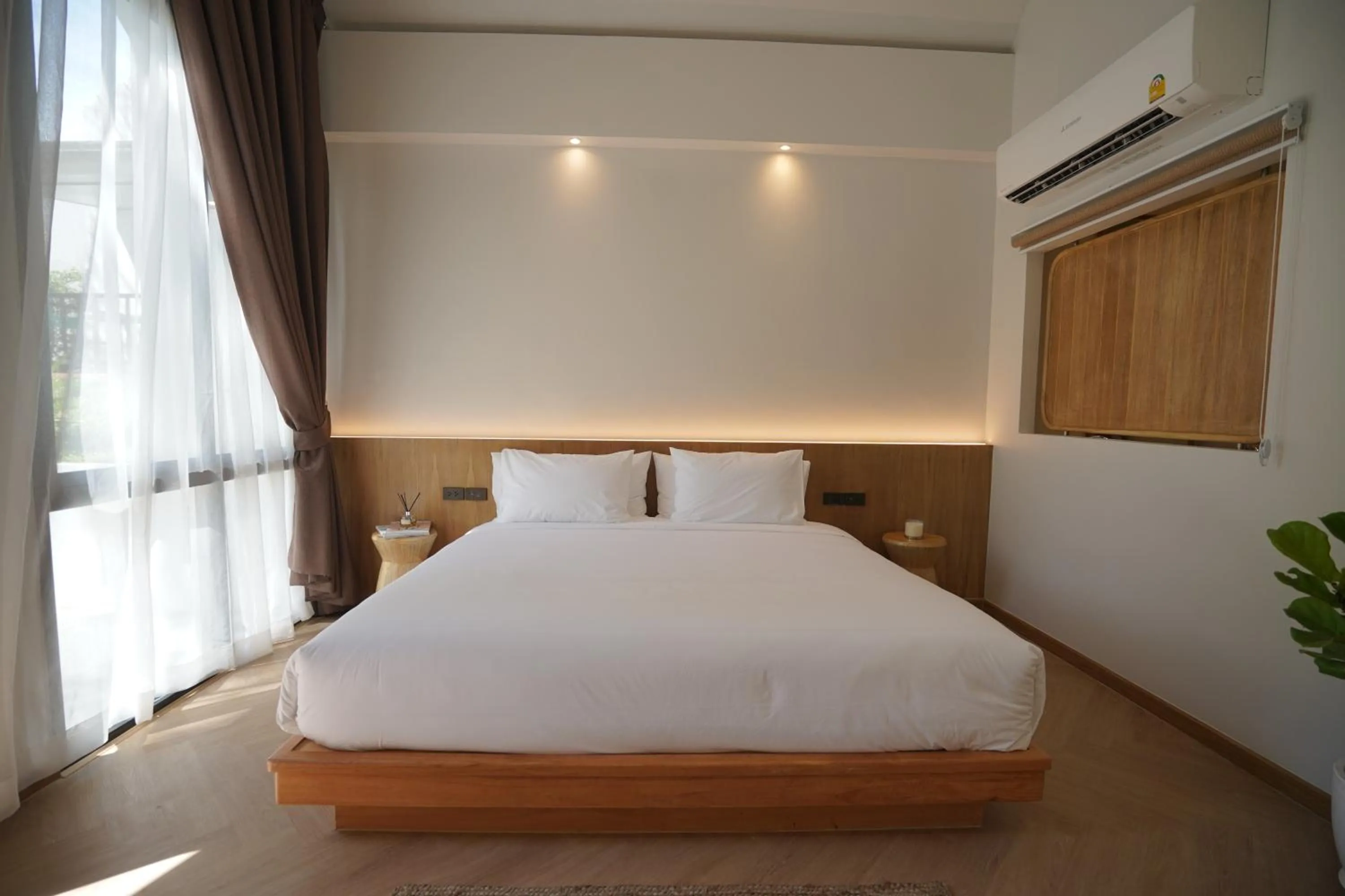 Bed in River Kwai Kiri Resort