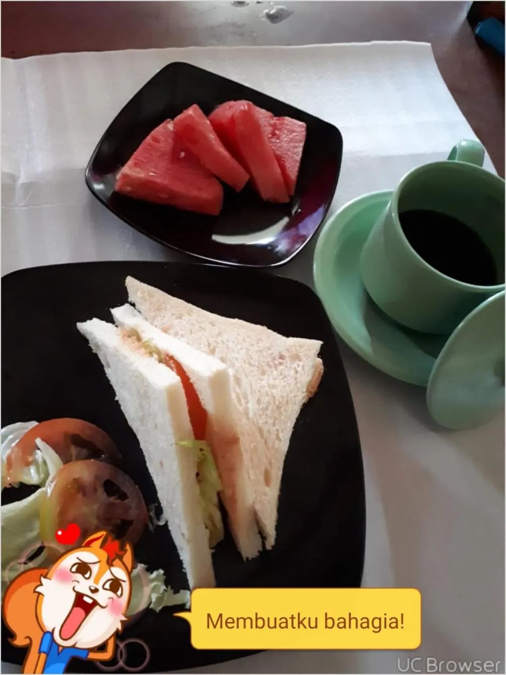 Breakfast in Dewa Put Guest House