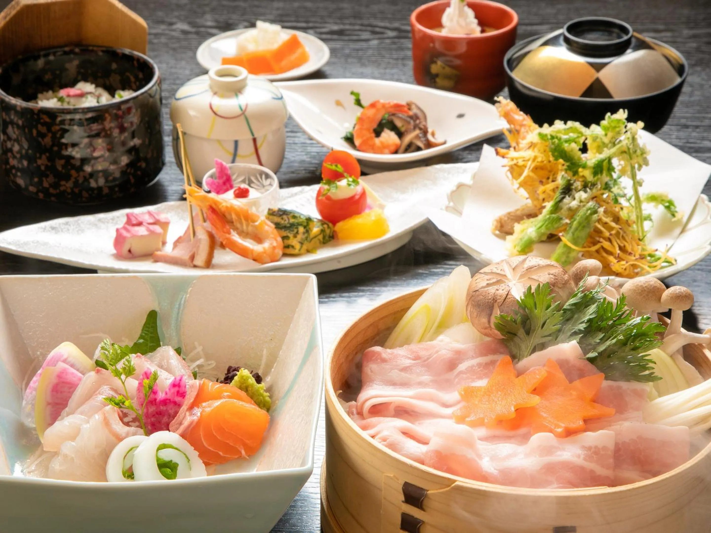 Dinner in AsoTsuruya