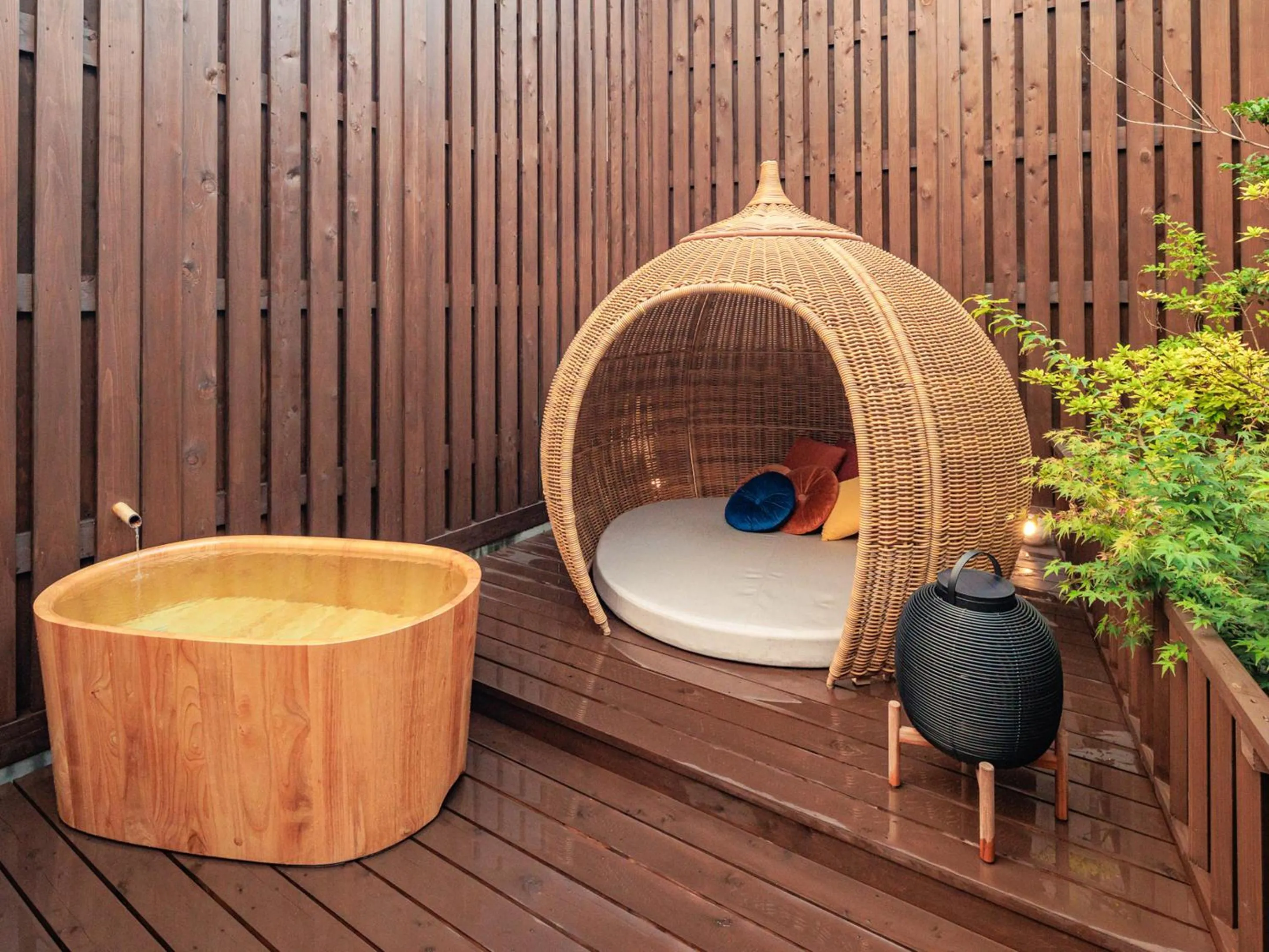 Open Air Bath in AsoTsuruya