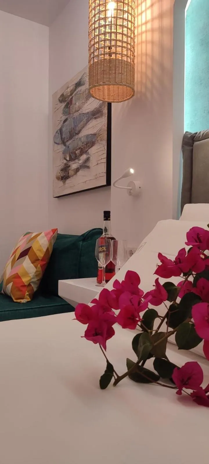 Bed in Ilianthos Apartments & Rooms