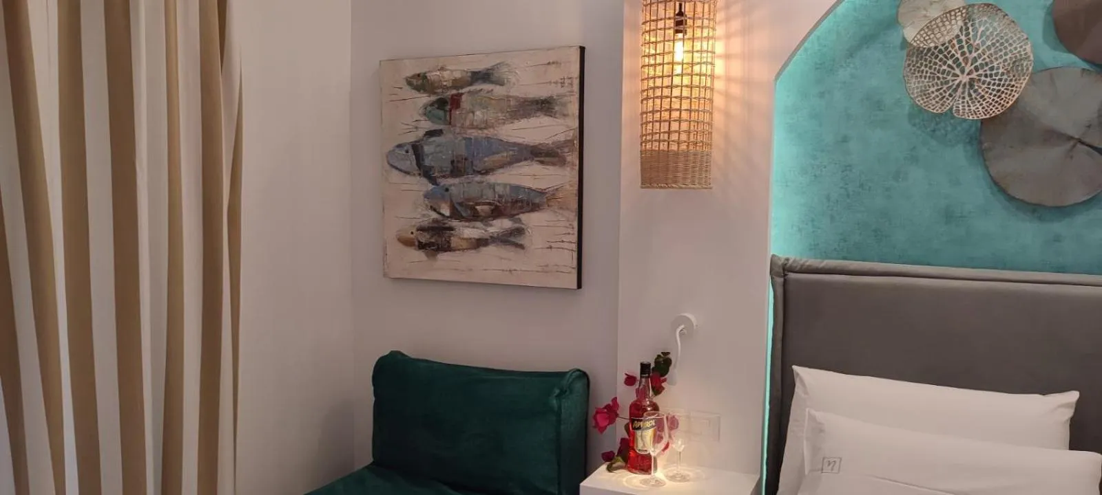 Bed in Ilianthos Apartments & Rooms