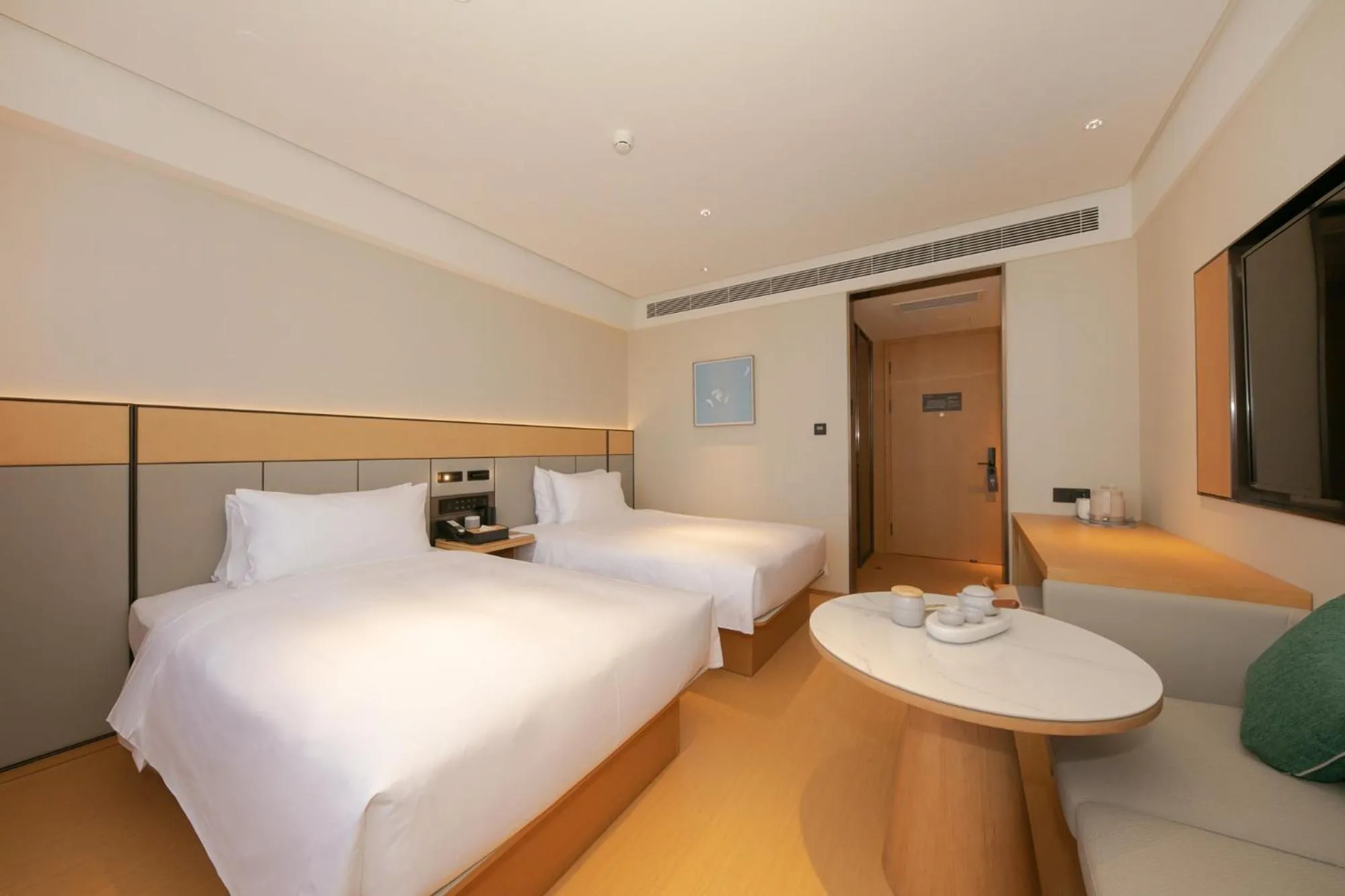 Bed in JI Hotel Beijing Shijingshan Wanda Taiwan Street