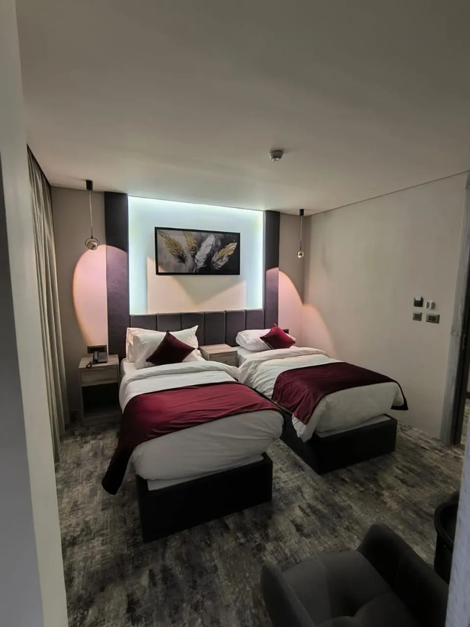 Bed in Roya Downtown Boutique Hotel
