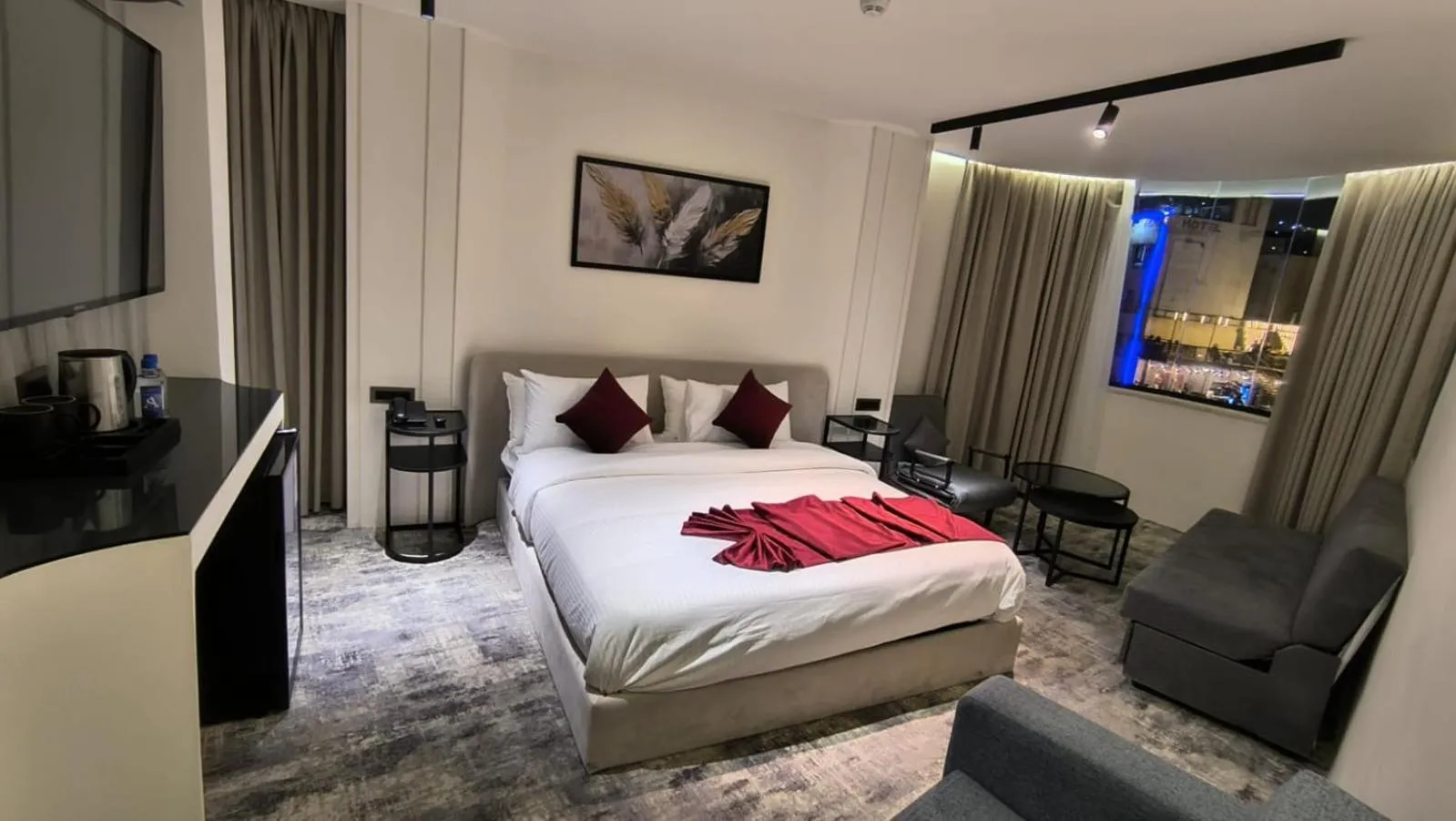 Bed in Roya Downtown Boutique Hotel