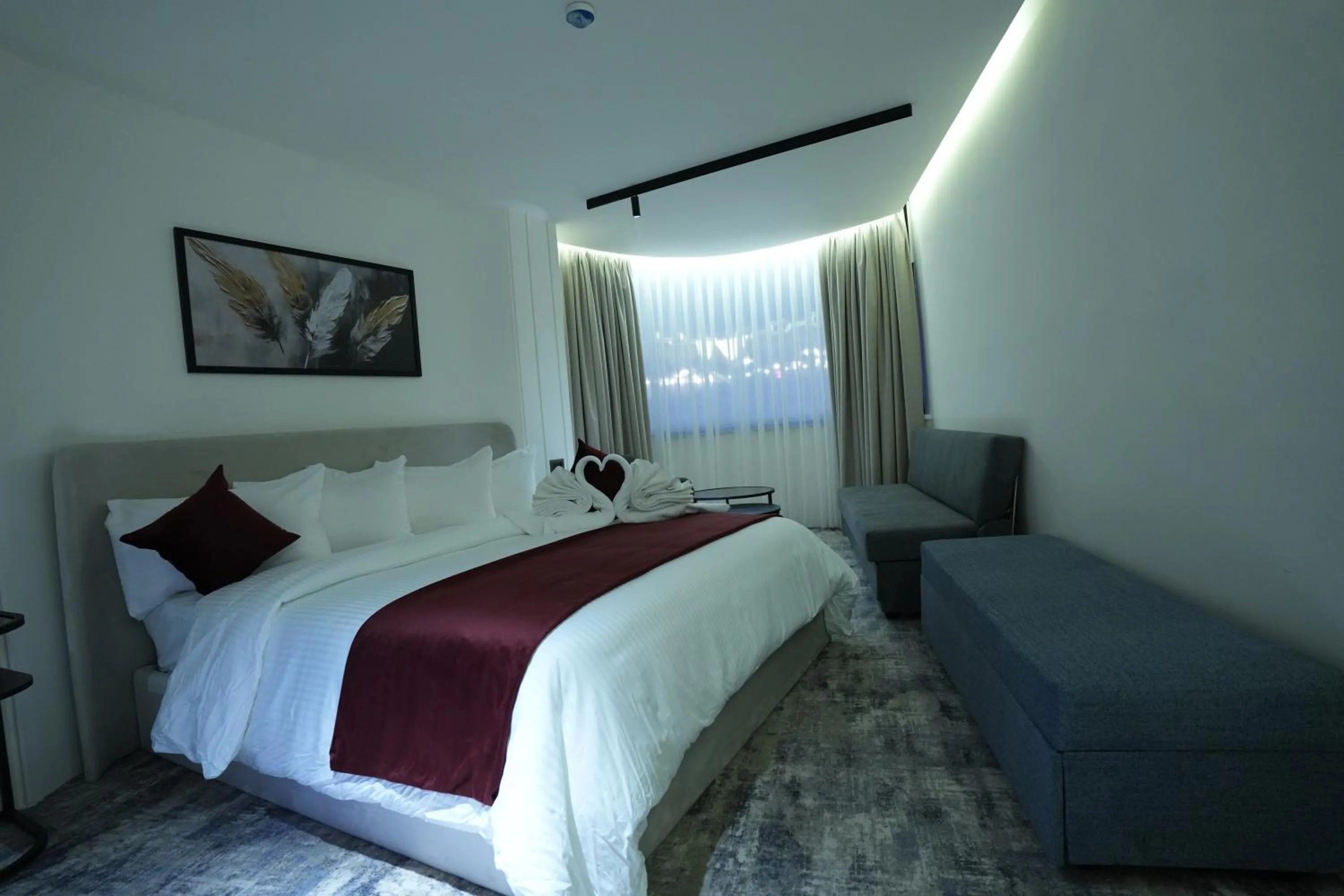 Bed in Roya Downtown Boutique Hotel