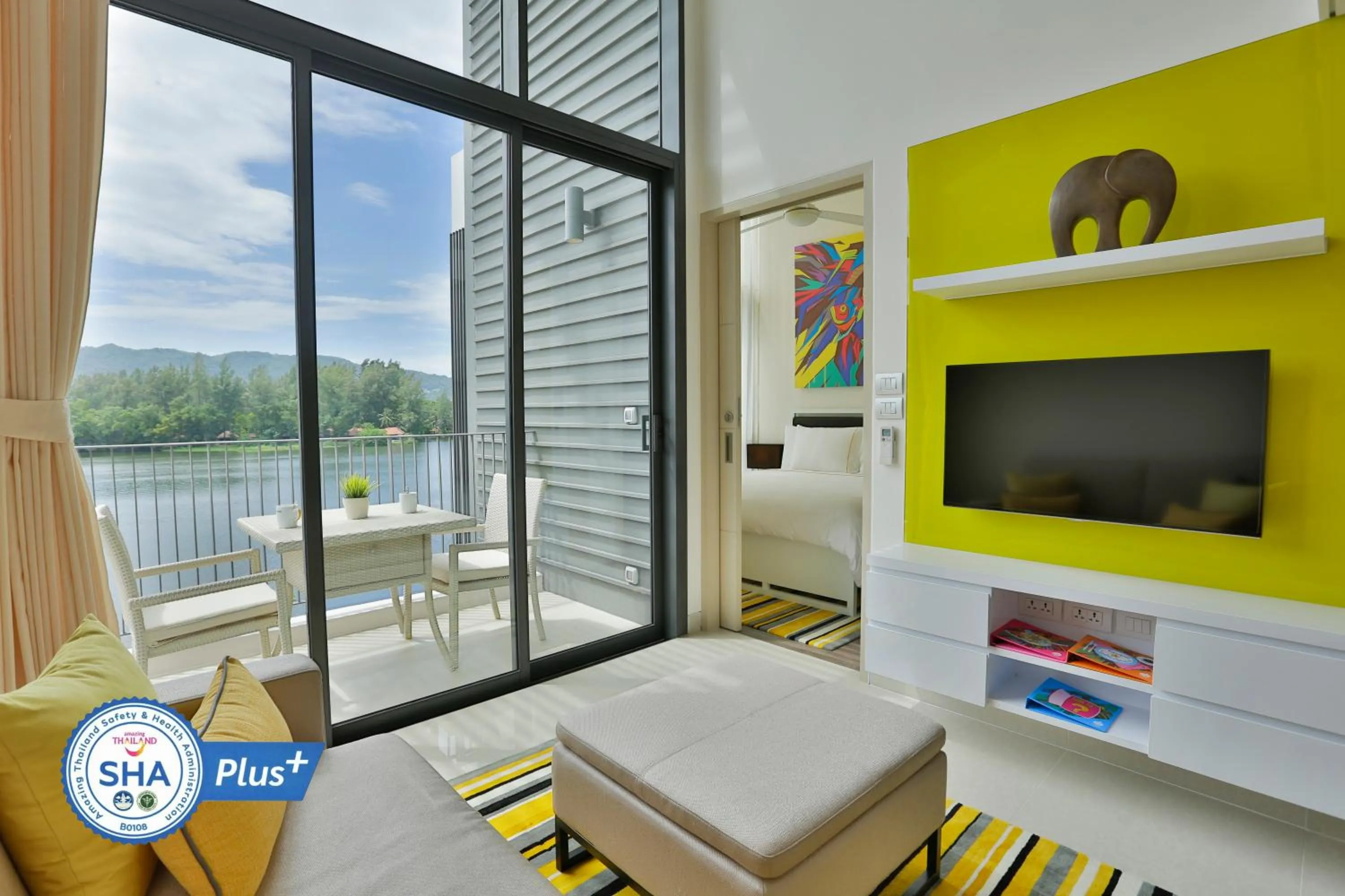 Living room in Cassia Phuket, part of Banyan Group